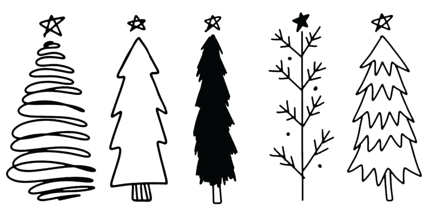 BH12 | 5 Christmas Trees