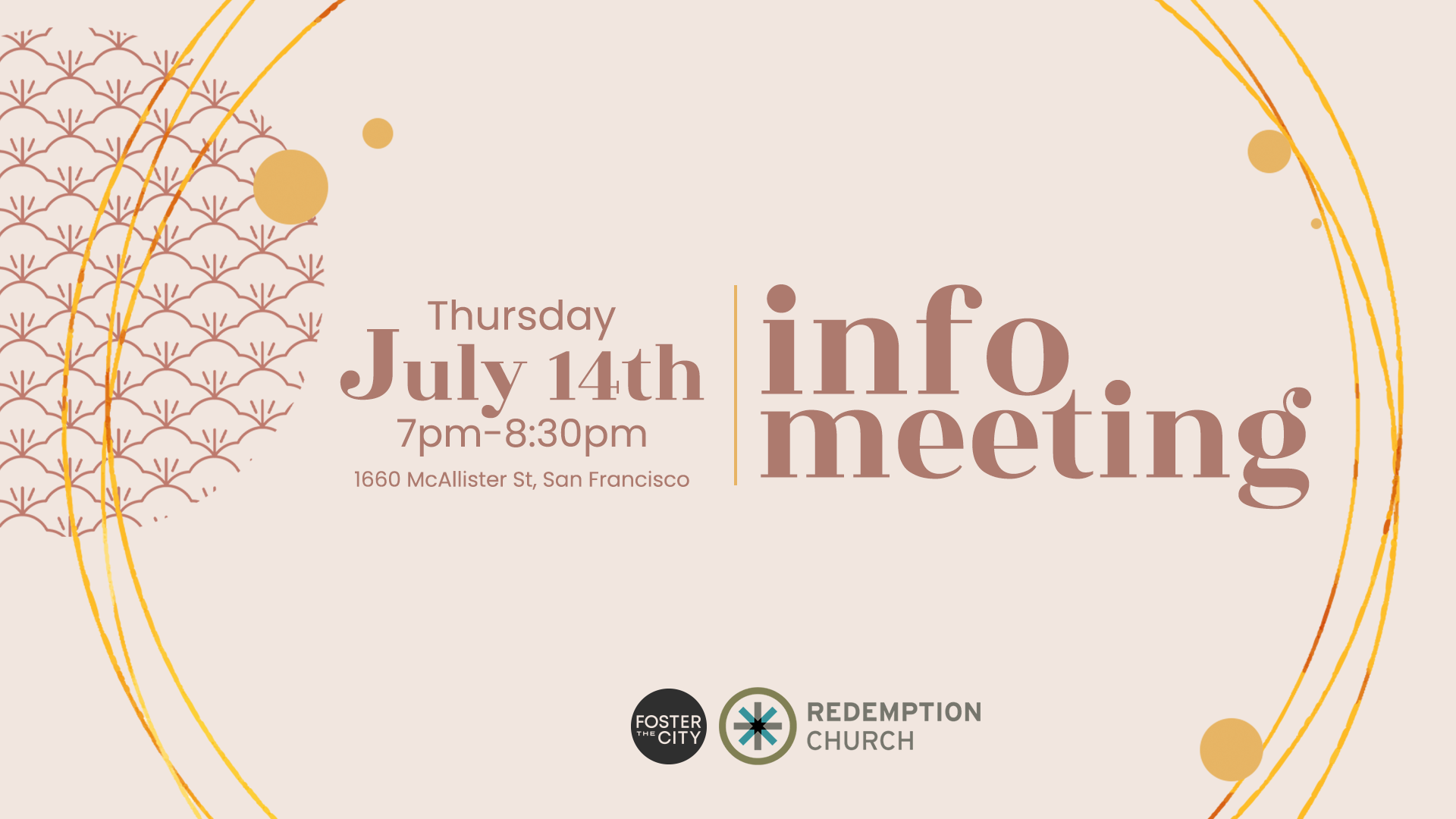 Foster the City Info Meeting