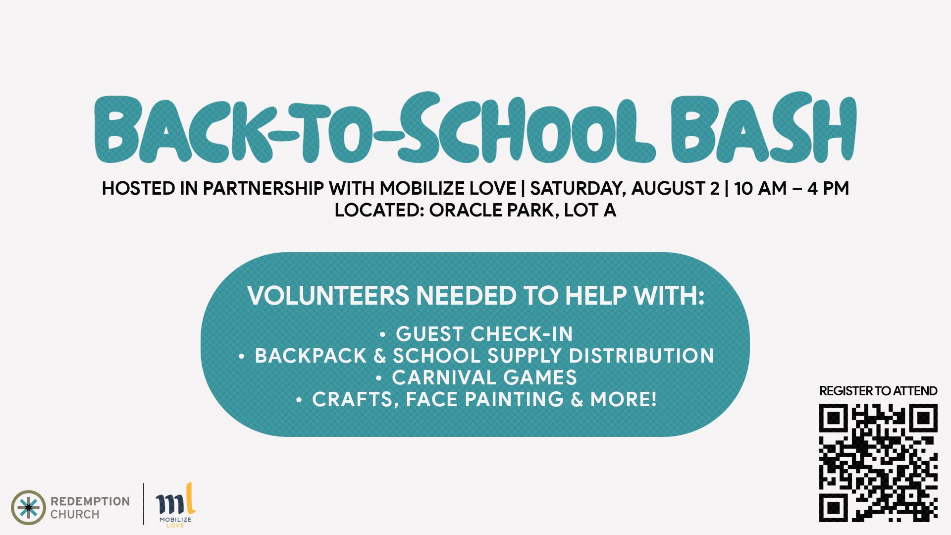Mobilize Love Back-to-School Bash