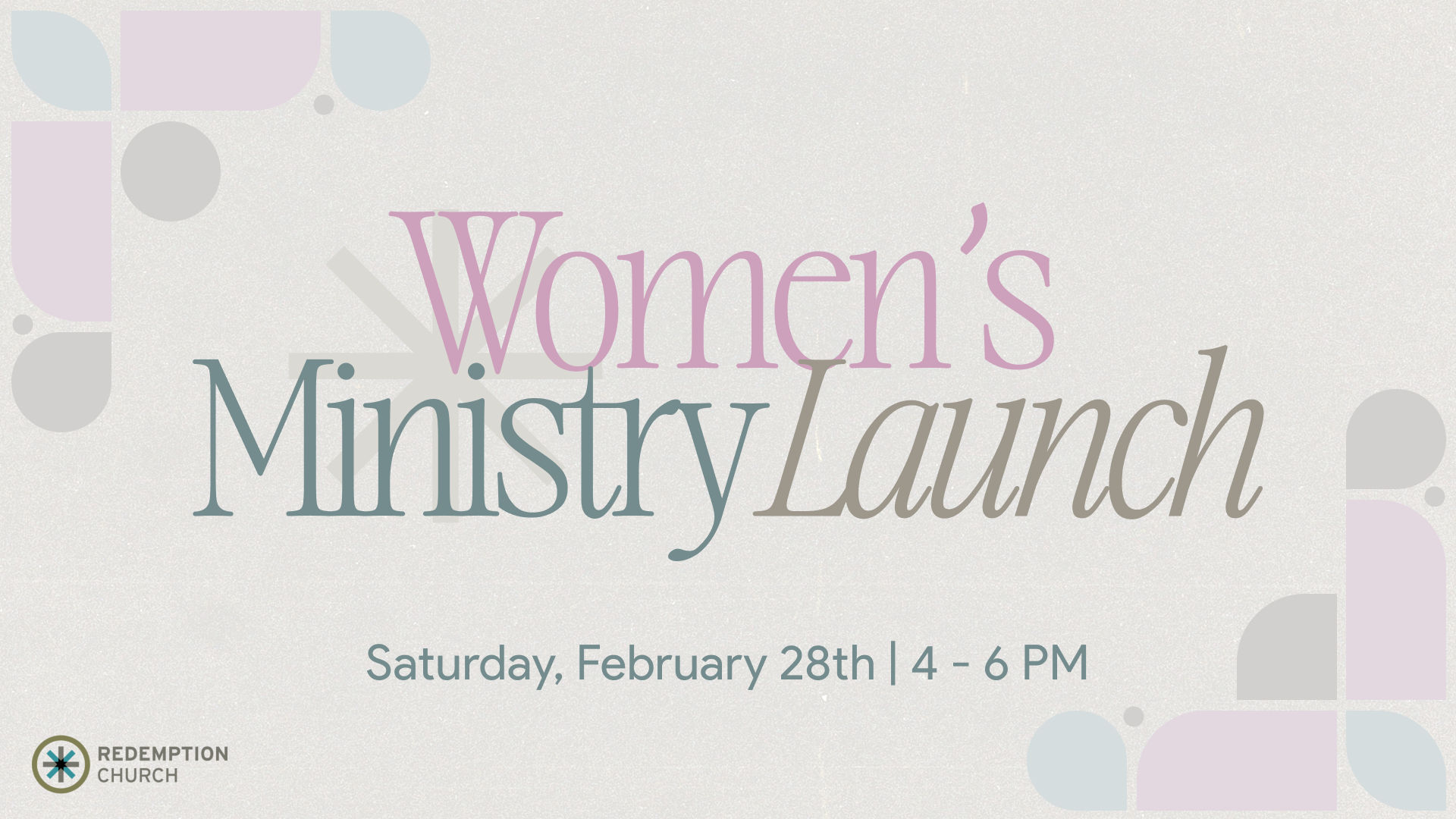 Women's Ministry Launch 