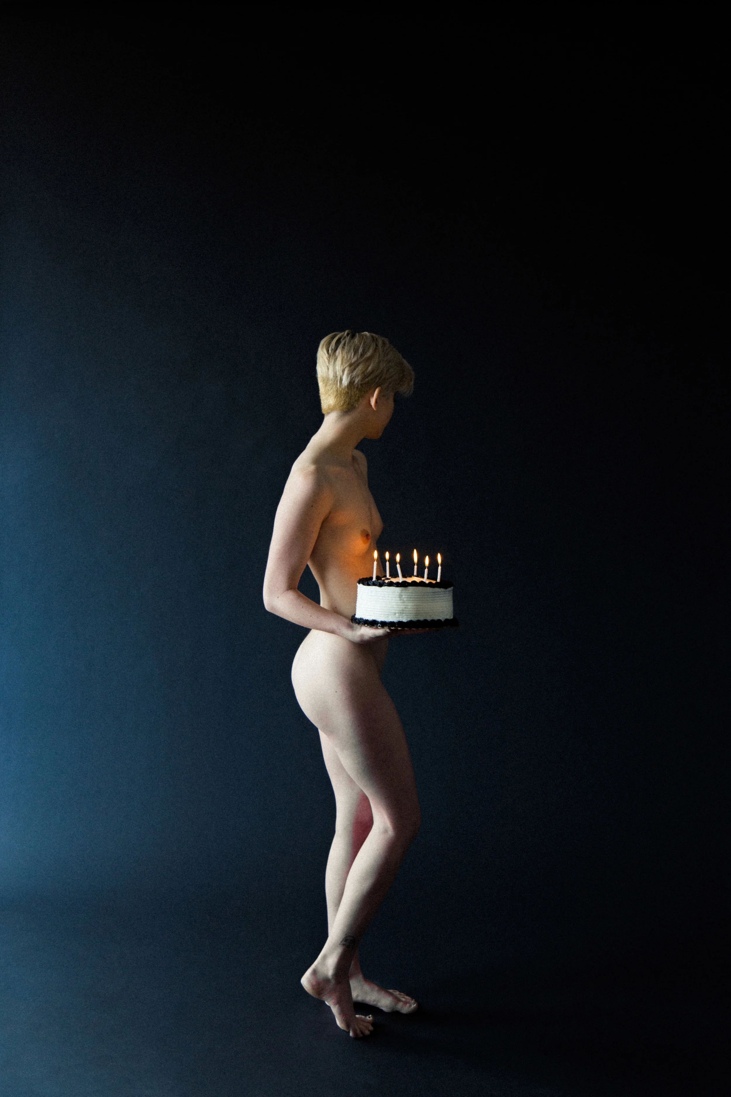 Phase Three: The Weight of Knowledge (2016) The weight of knowledge affects an individual when they are fully aware that they are naïve and impacts an individual in a negative way. Age is inevitable. Birthdays are no longer enjoyable in this phase. This individual understand that they aren’t as youthful as they once were - no longer invincible. The individual now knows they're naïve and misery settles due to knowledge. They are aware of themselves and they feel they are no longer innocent nor youthful as they were.