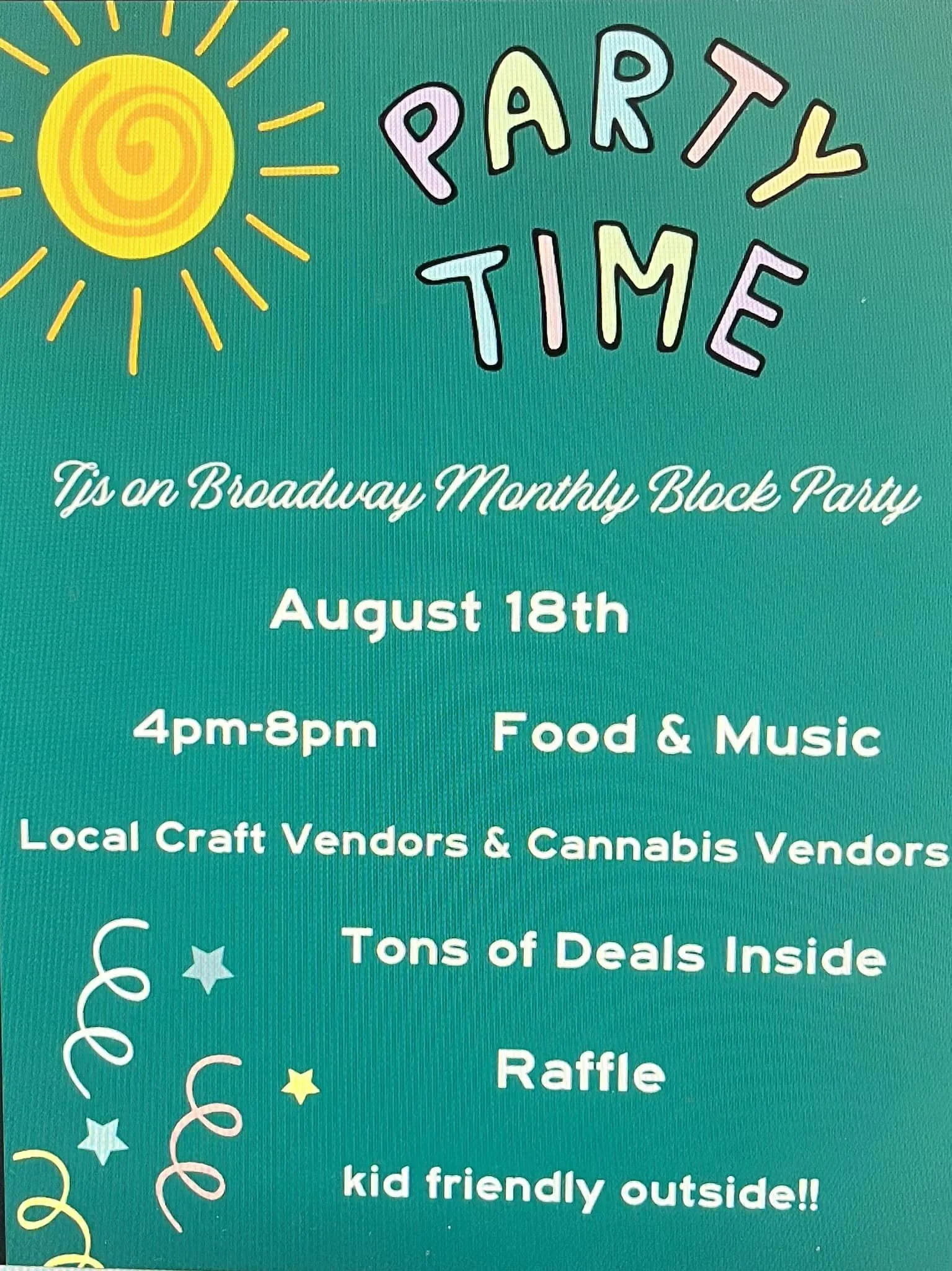 TJ's on Broadway Monthly Block Party 