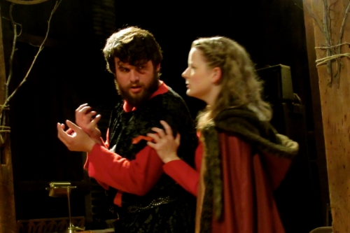 Ryan Szwaja and Marisa Hoover as the Macbeths.