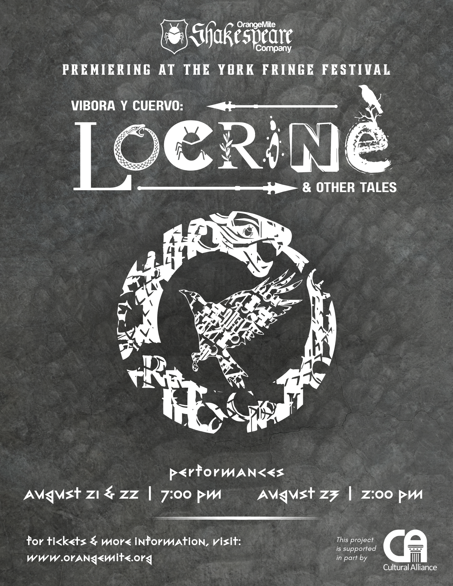 OrangeMite Shakespeare Company to perform "LOCRINE"