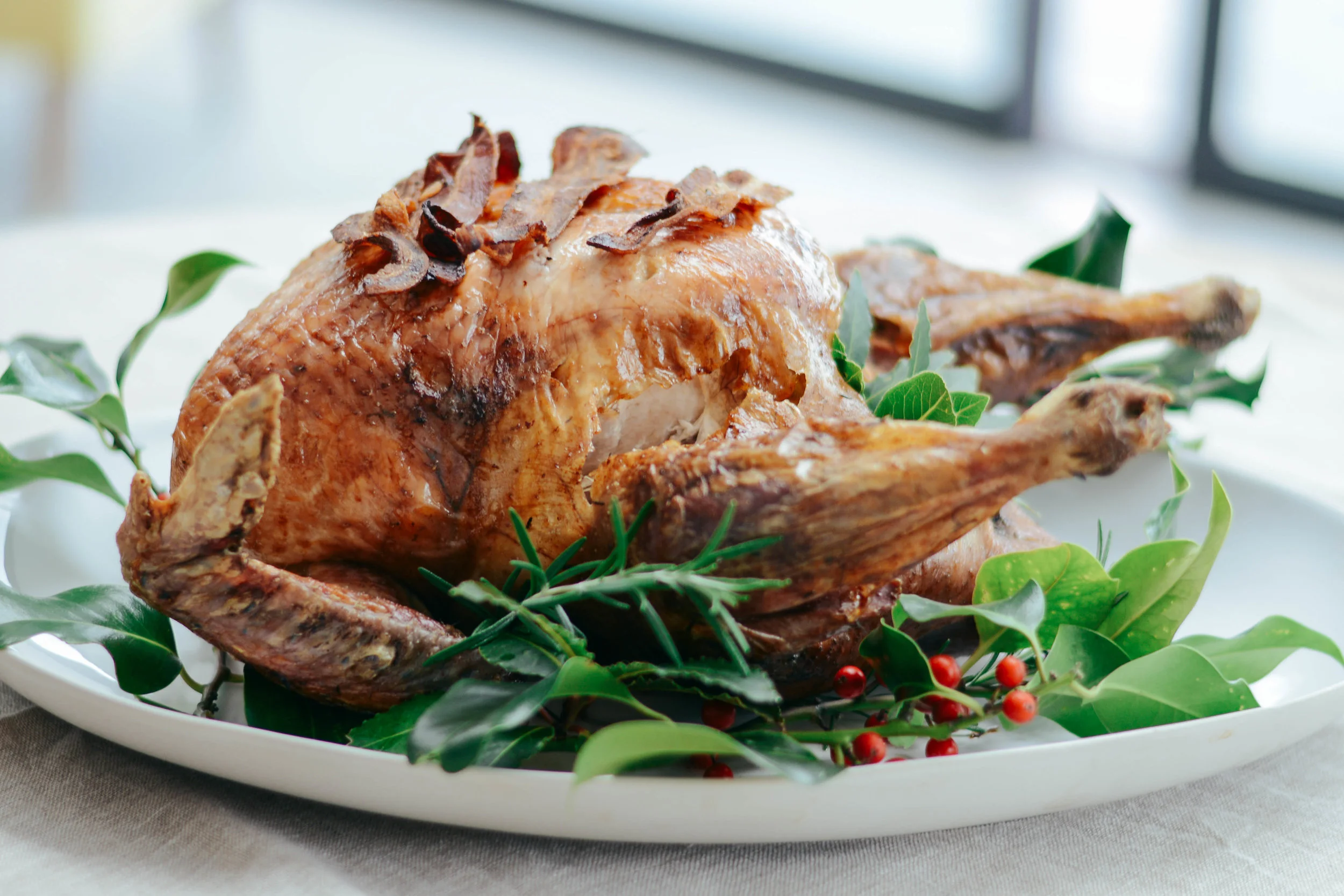 Traditional roast turkey with pork, sage and onion stuffing — Harry