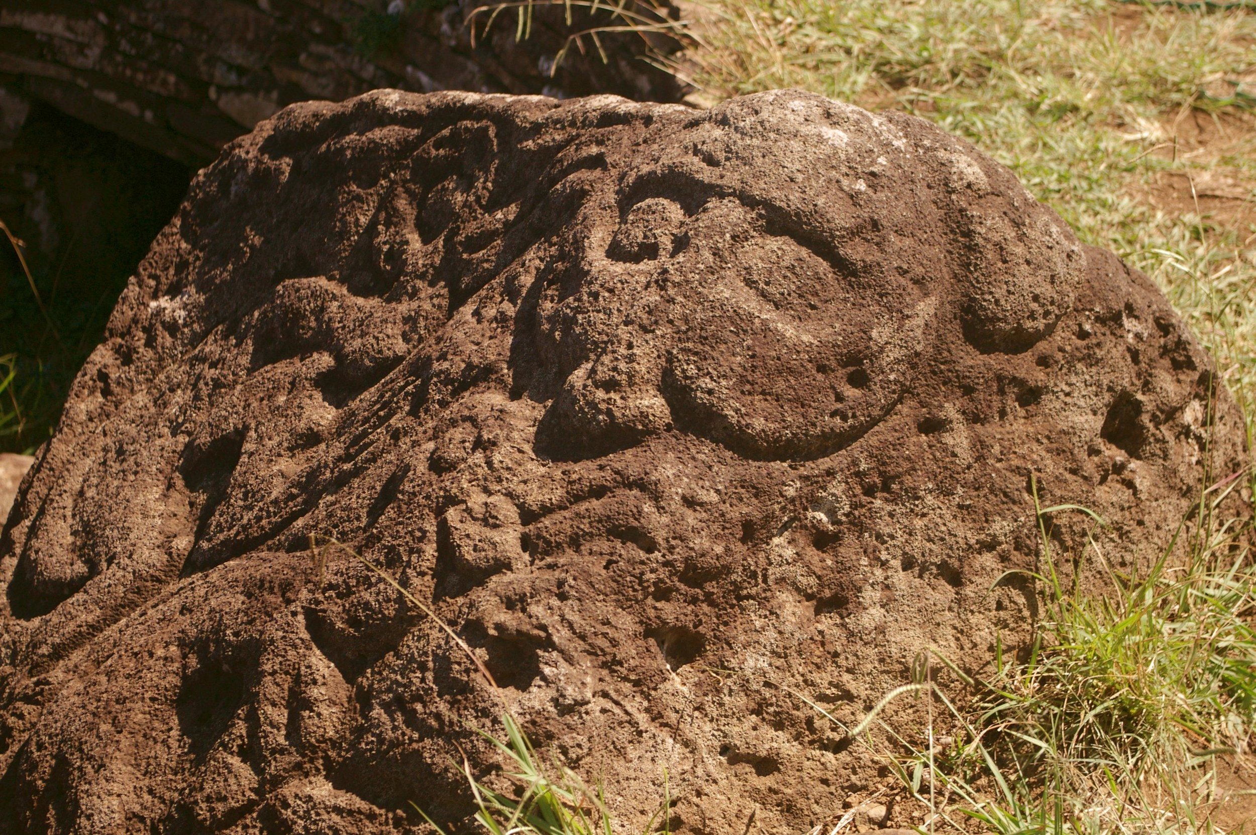 Carved image of the Island God, Makemake, now a dwarf planet as well https://bit.ly/2sjhjkx