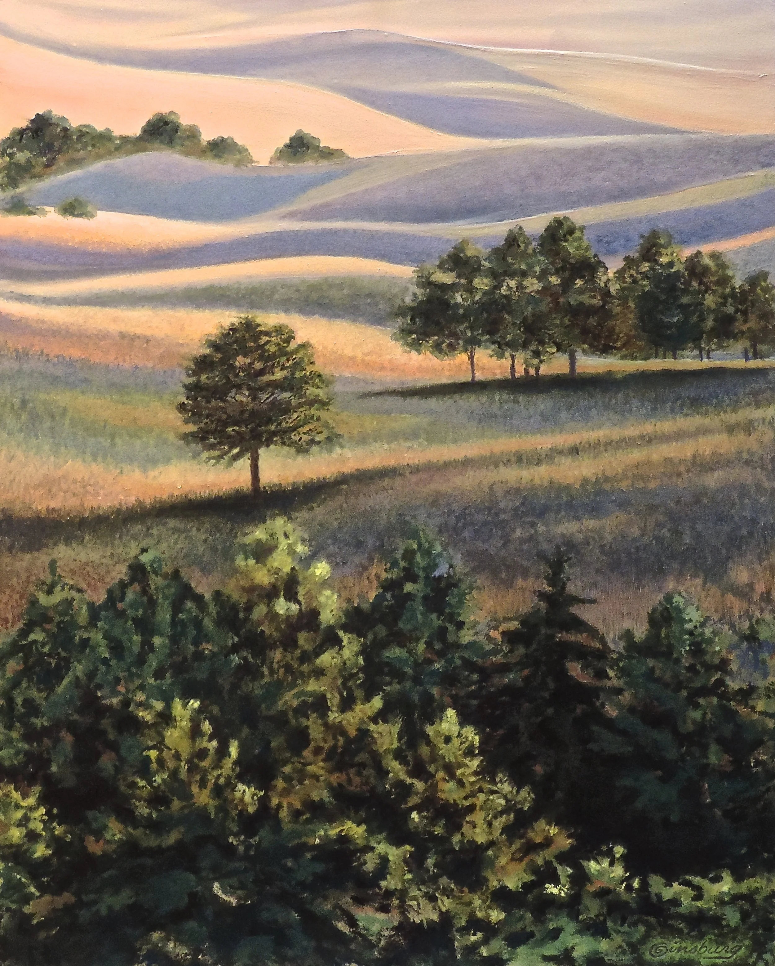 “Sandhills solitude", halsey national forest, halsey, nebraska SOLD Pan Pastel® Cheri GInsburg ©