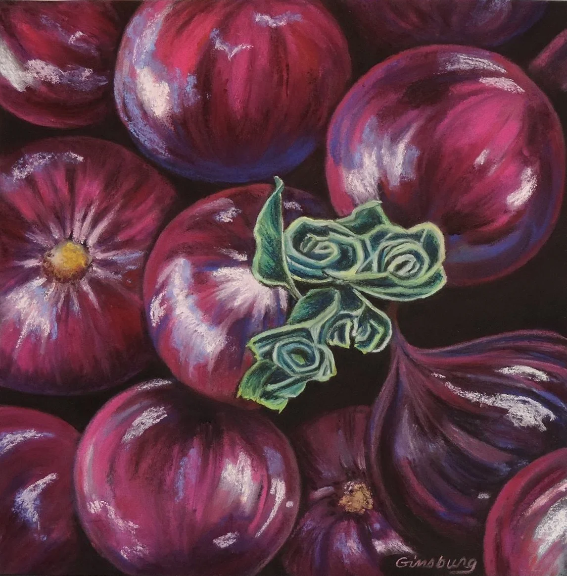 “red onions" Pastel Cheri GInsburg ©