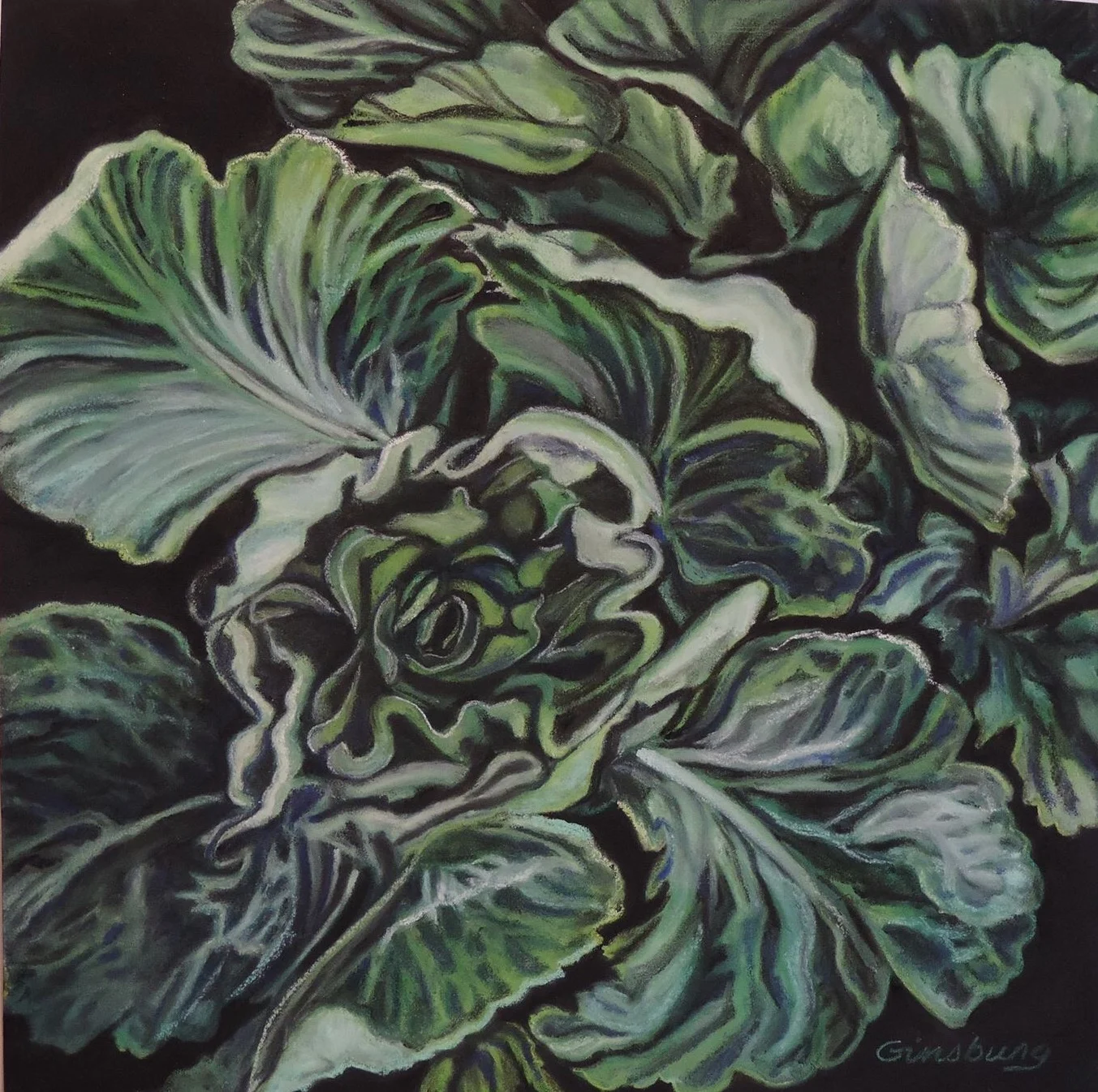 “leaf lettuce" Pastel Cheri GInsburg ©
