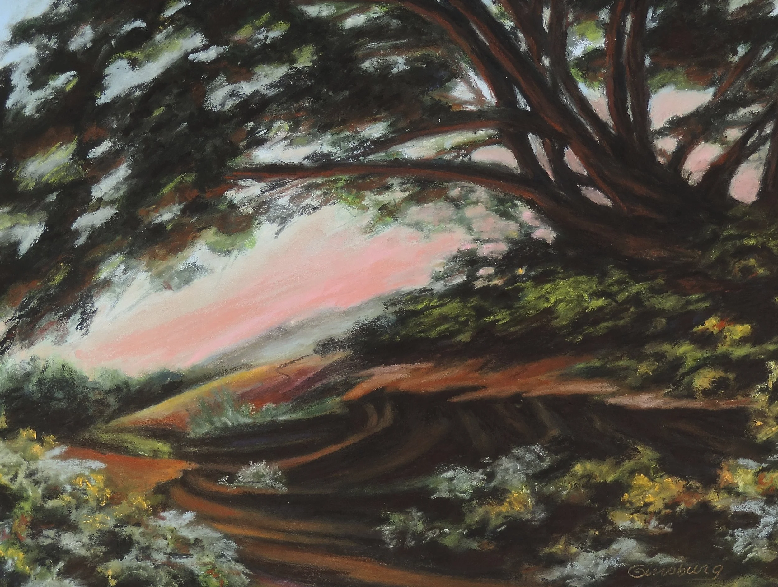 “ARROYO SHADOWS" Pastel Cheri GInsburg ©