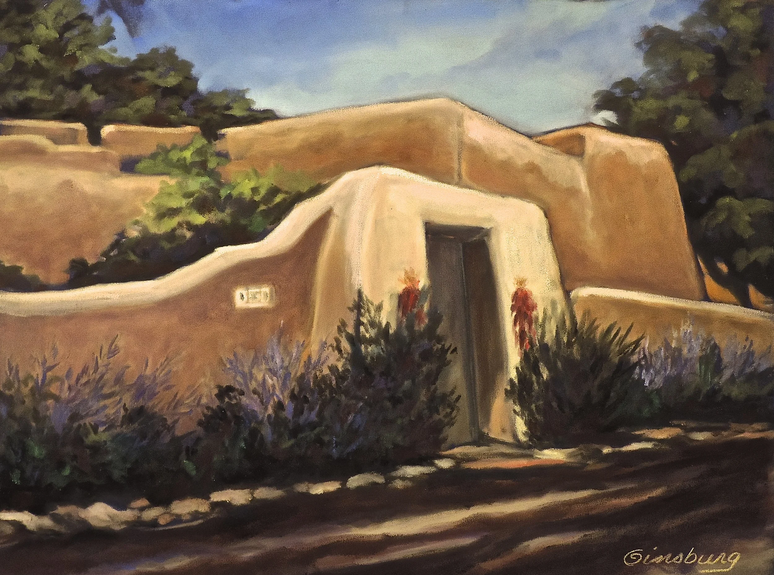 “LAMY HOME", LAMY, NEW MEXICO Pan Pastel® Cheri GInsburg ©