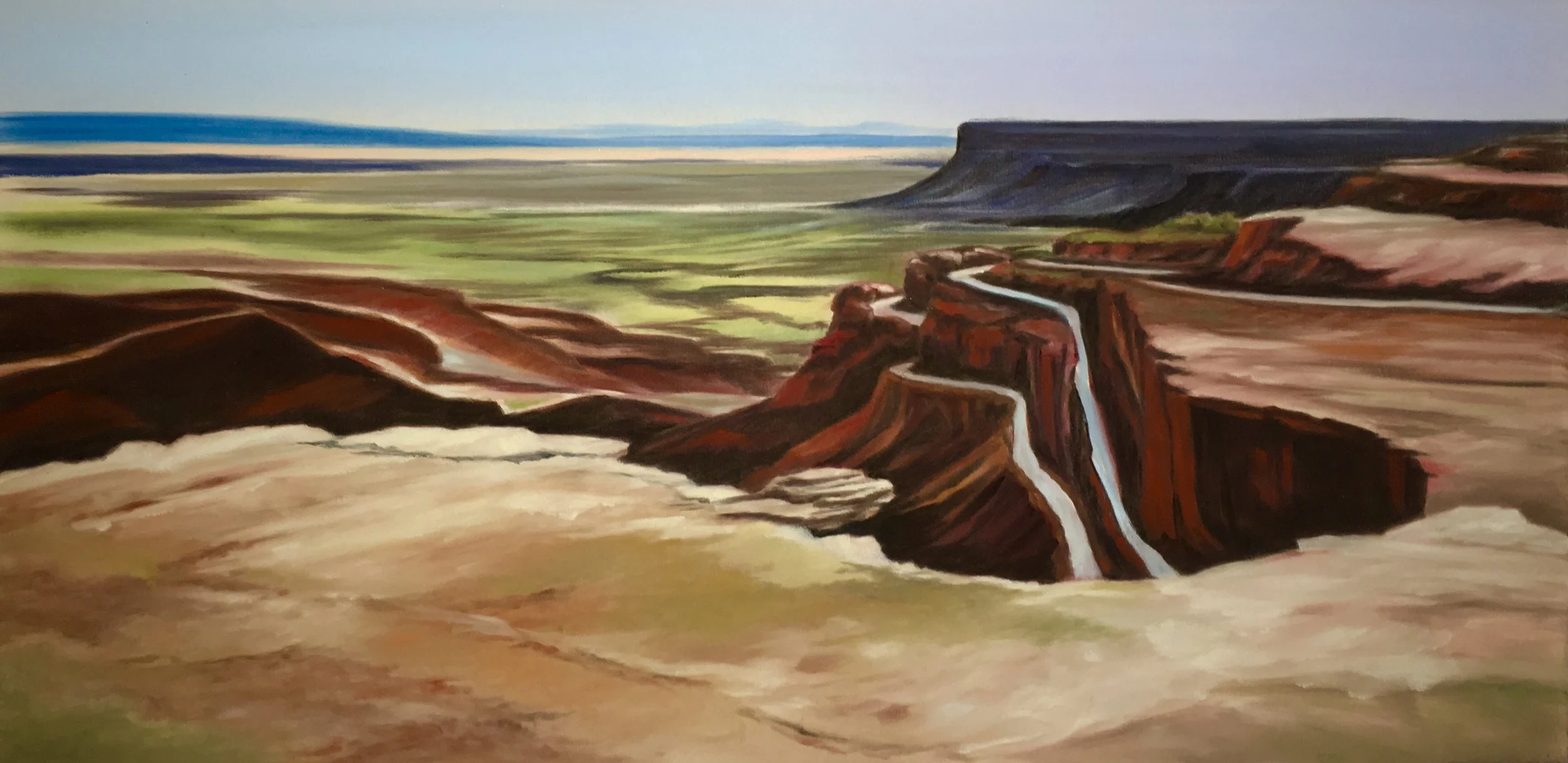 “VALLEY OF THE GODS", SOUTHERN UTAH Pan Pastel® Cheri GInsburg ©
