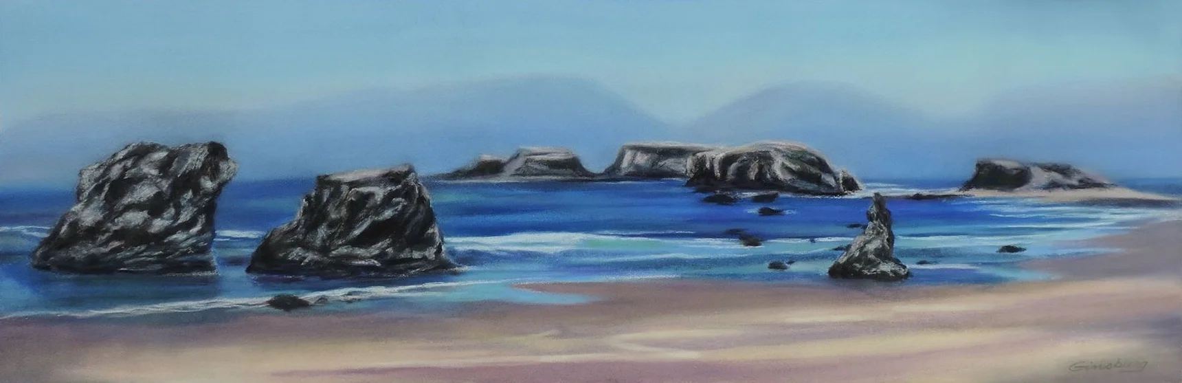 “oregon shore" PanPastel® Cheri GInsburg ©
