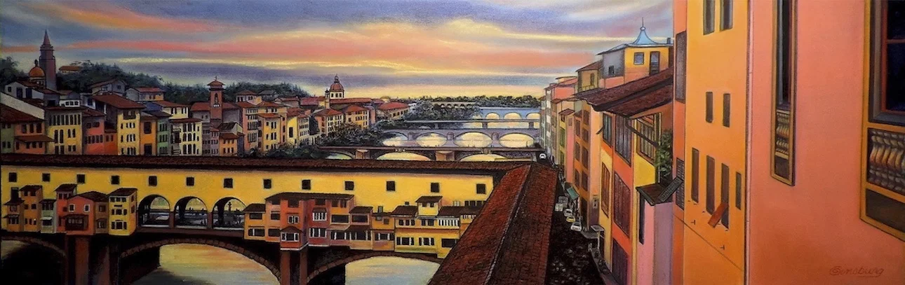 "Six Bridges Of Florence" by Cheri Ginsburg©