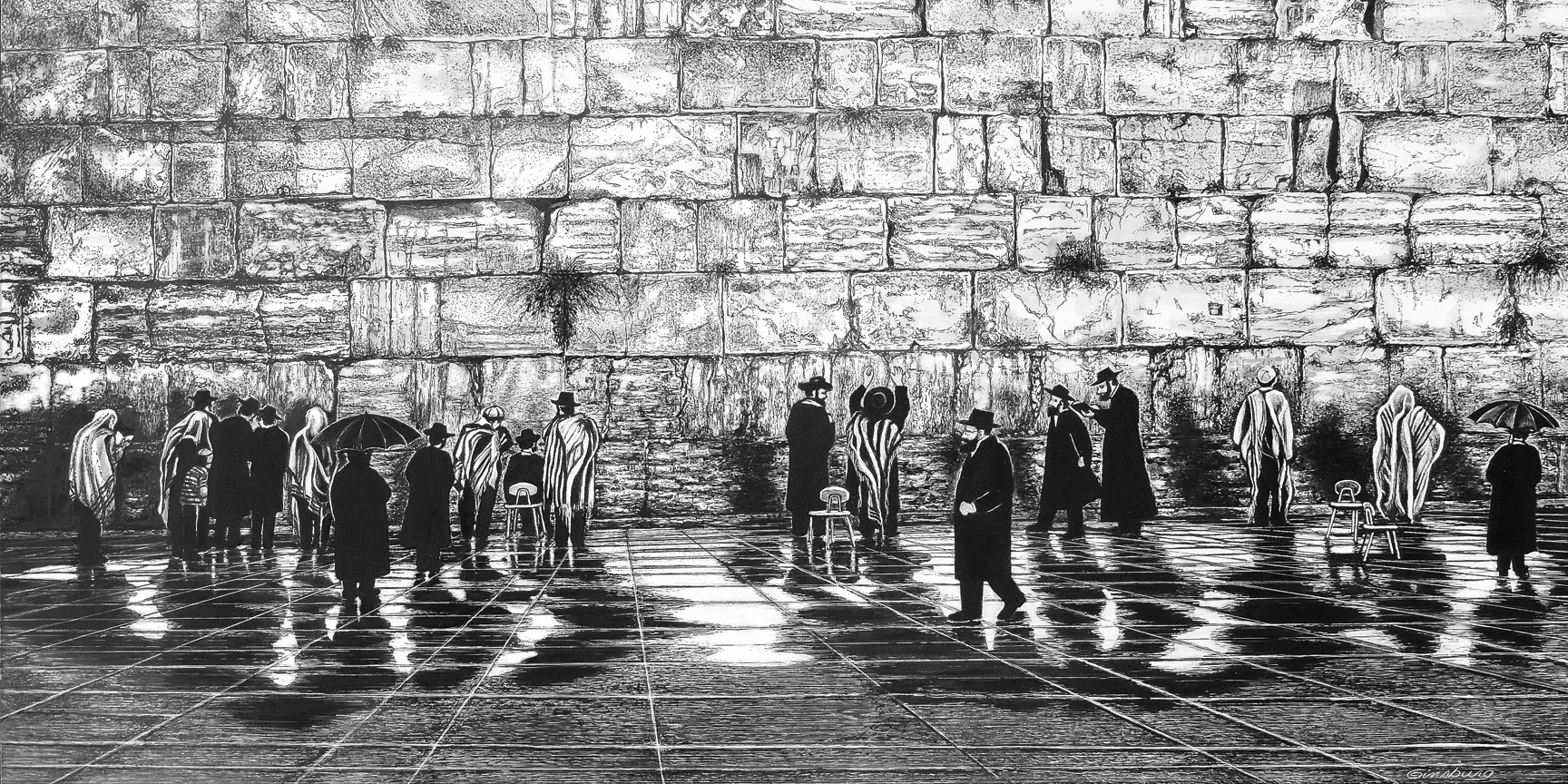 "After The Rain- Jerusalem" by Cheri Ginsburg© Omaha Artists' Show