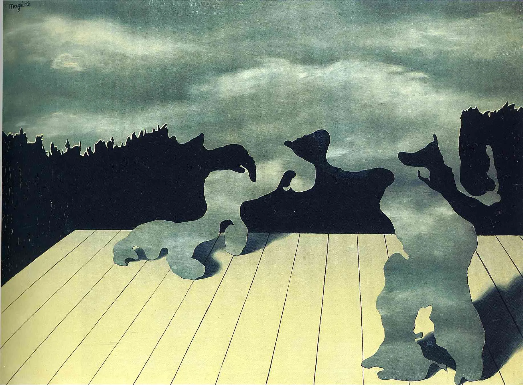 Rene Magritte, The muscles of the sky ( Les muscles celestes) , 1927