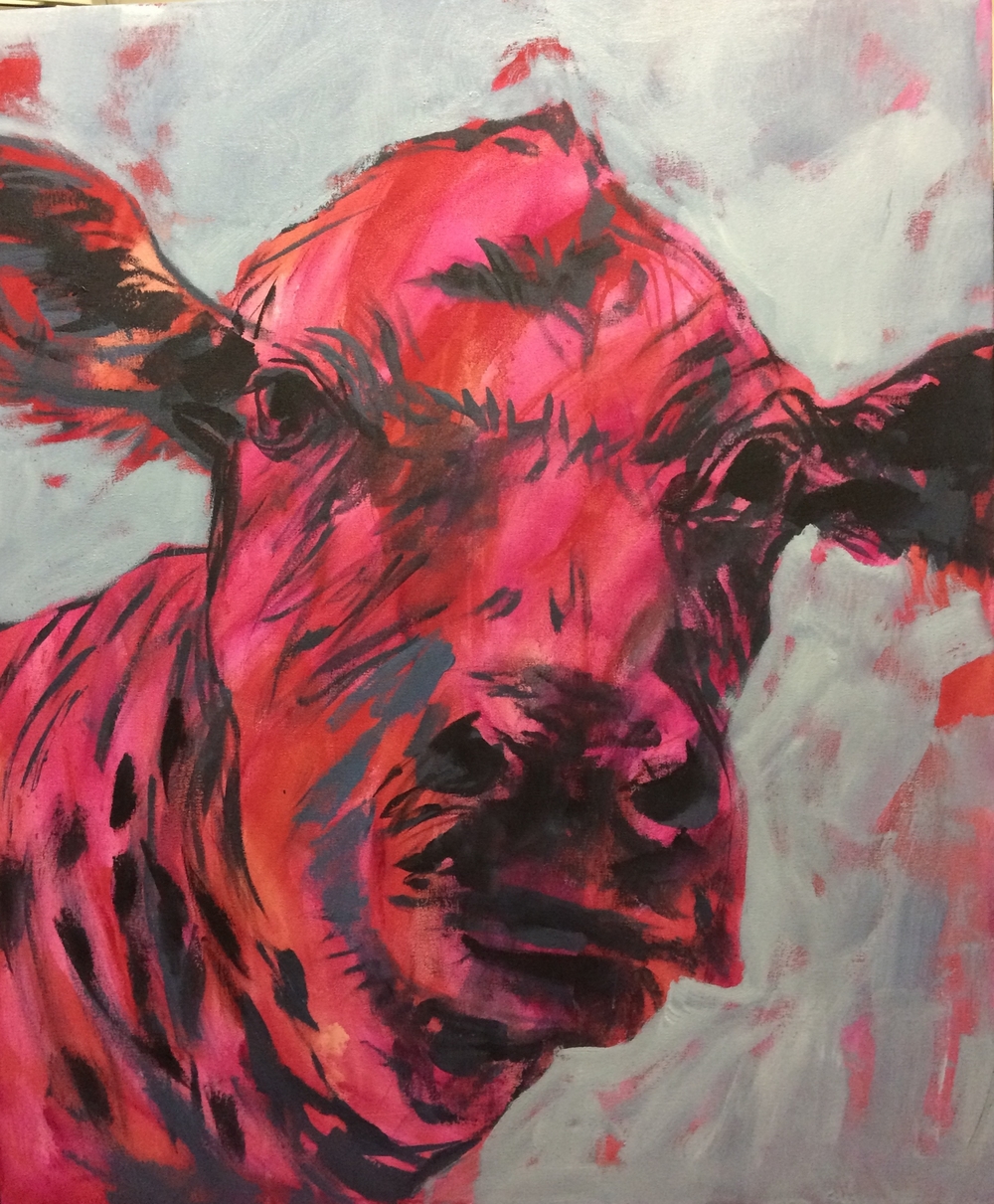 abstract cow in progress