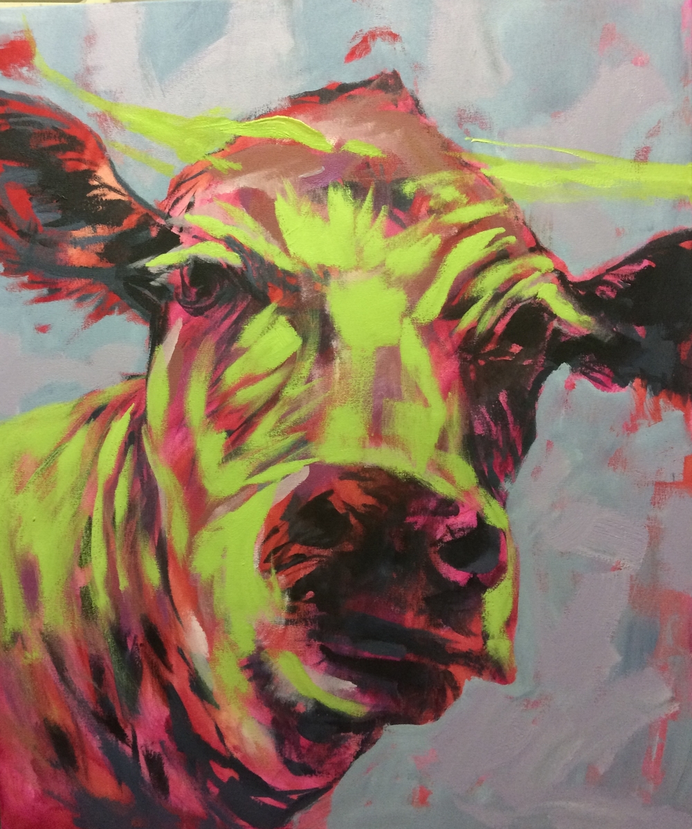 abstract cow in progress