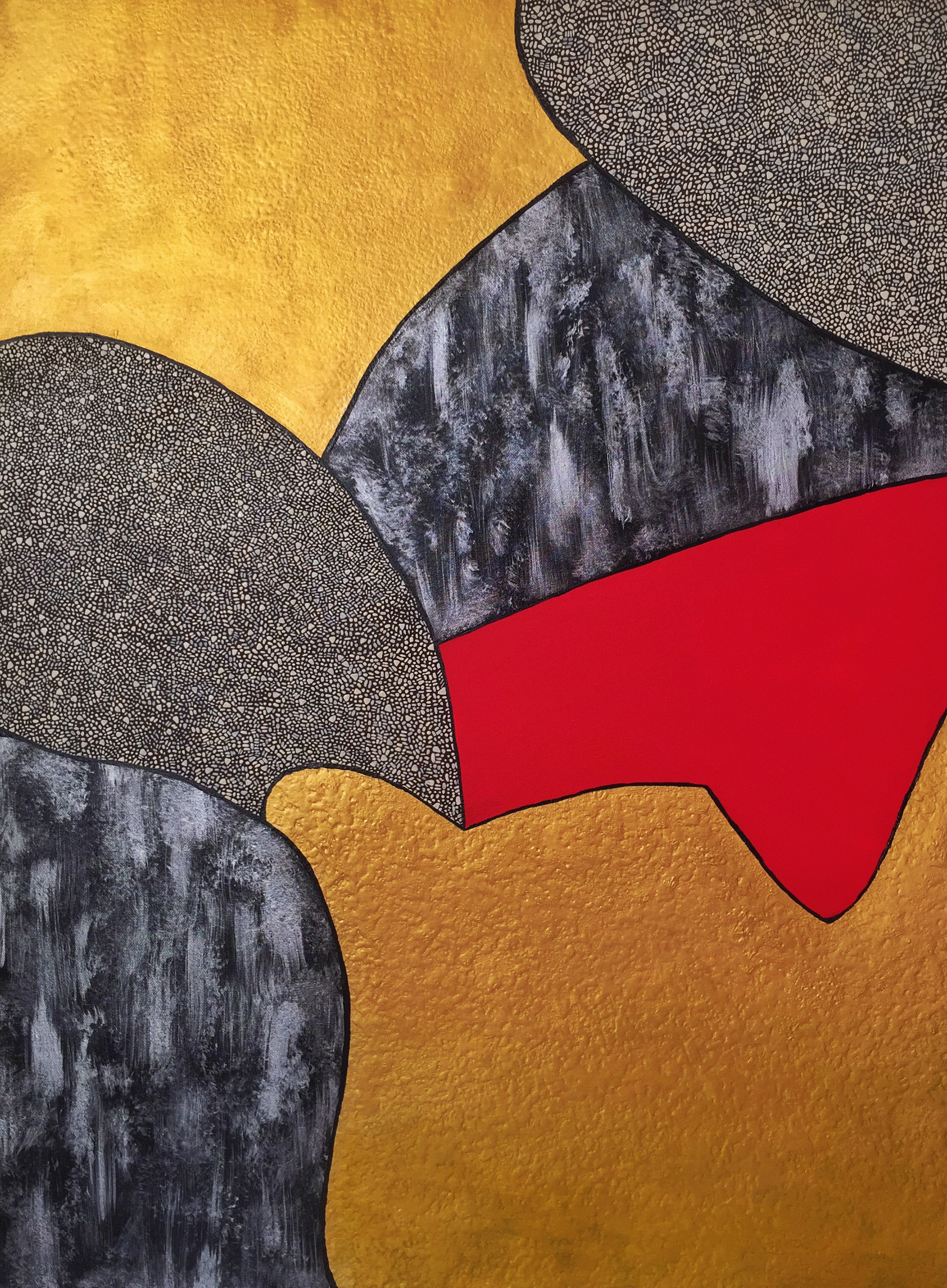 WINDOW NO. 1. 2015. 30"x40". Acrylic and enamel on canvas.
