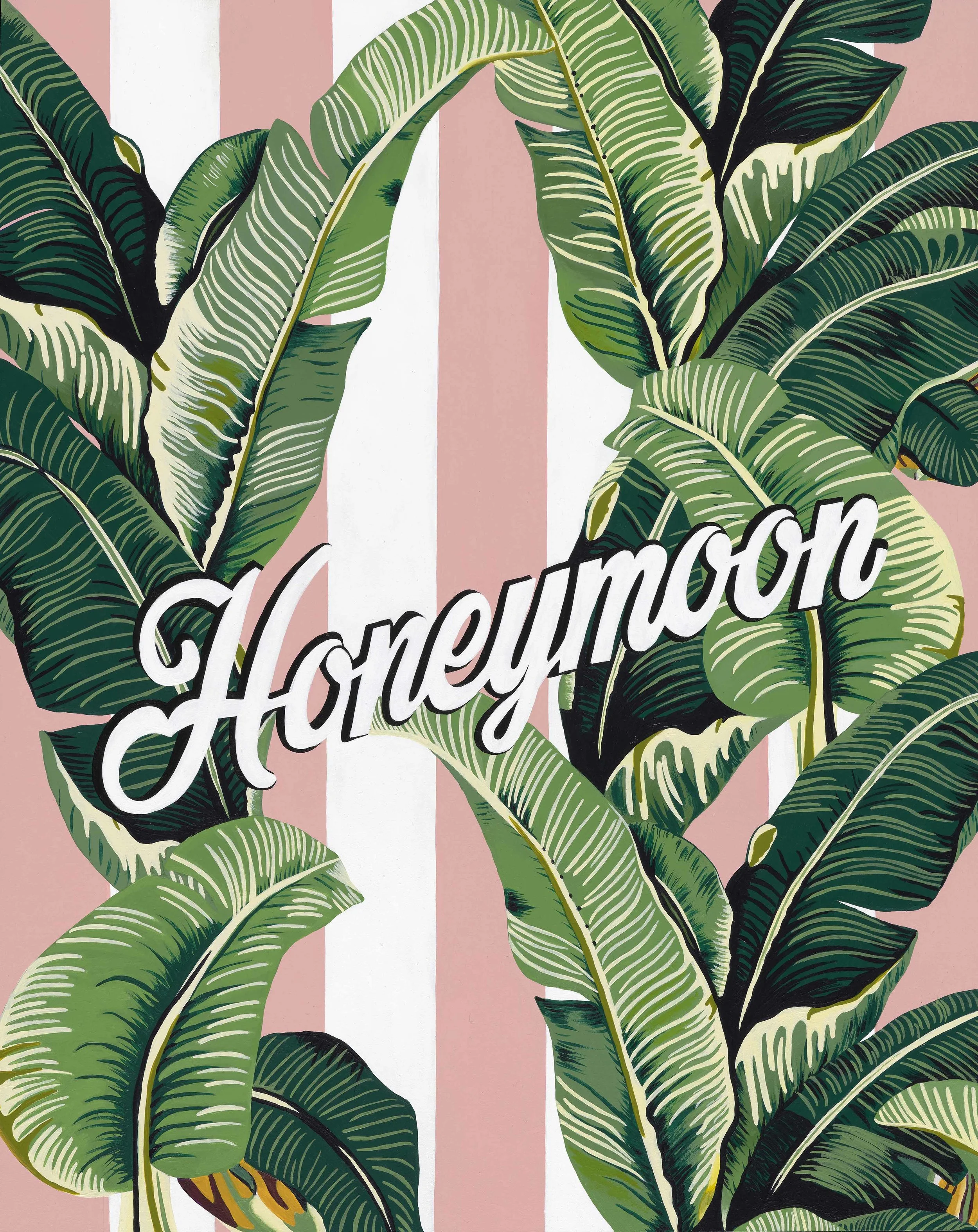HONEYMOON. 2018. 16” x 20”. Acrylic on wood panel.