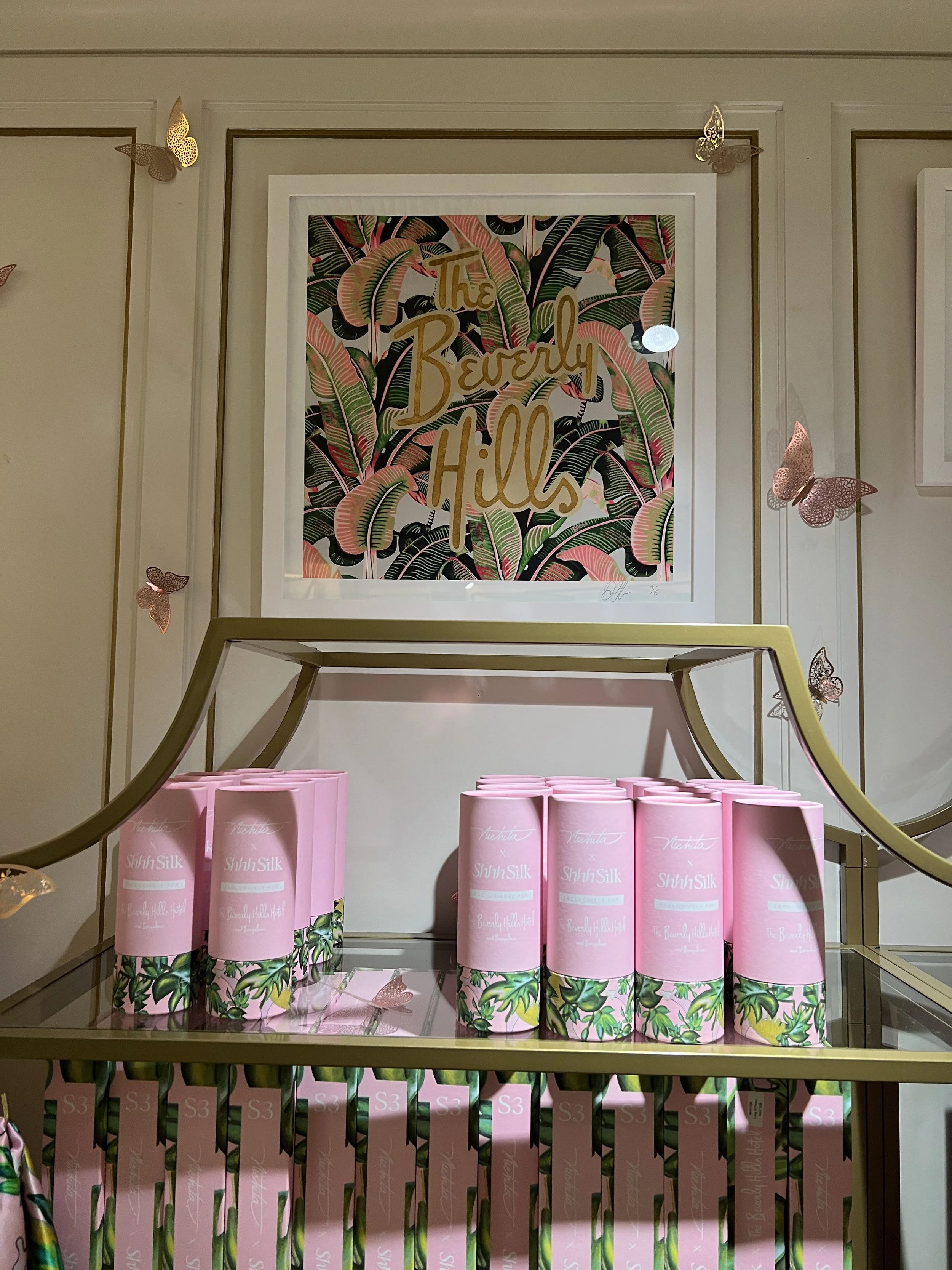  THE BEVERLY HILLS HOTEL boutique print &amp; button down shirt exclusive  