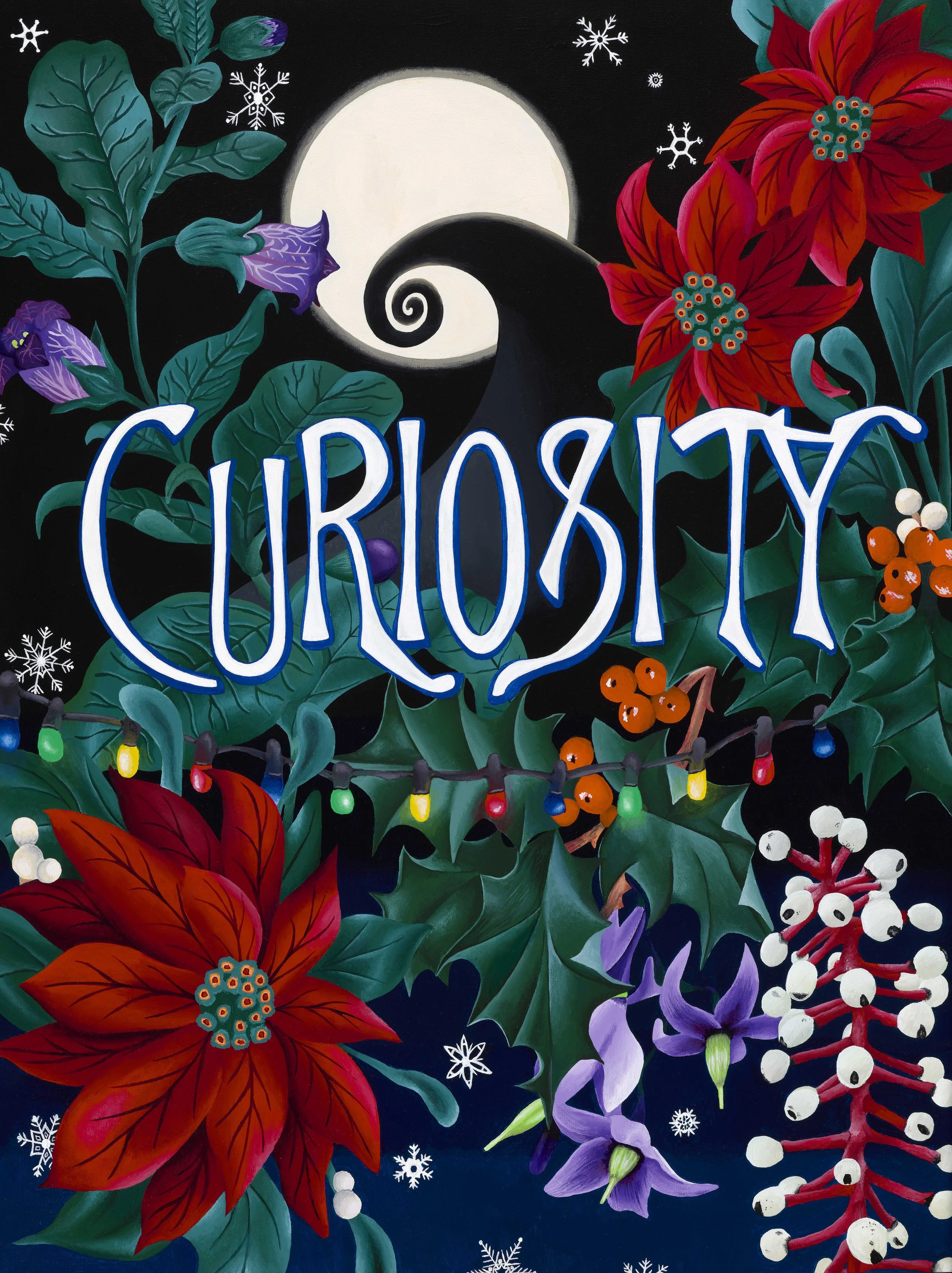 CURIOSITY. 2021. 16” x 24”. Acrylic on wood panel.