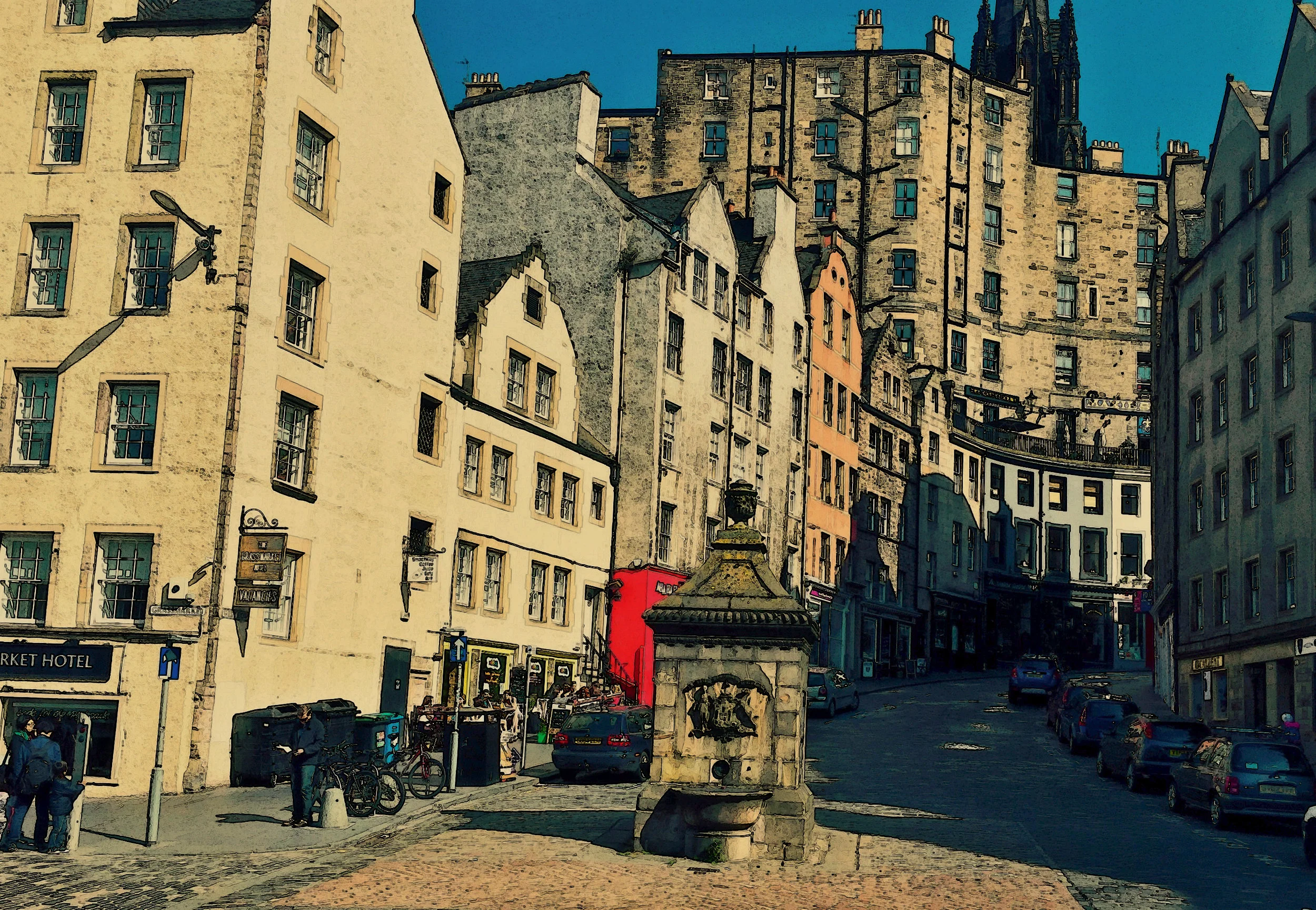 The Grassmarket in Edinburgh