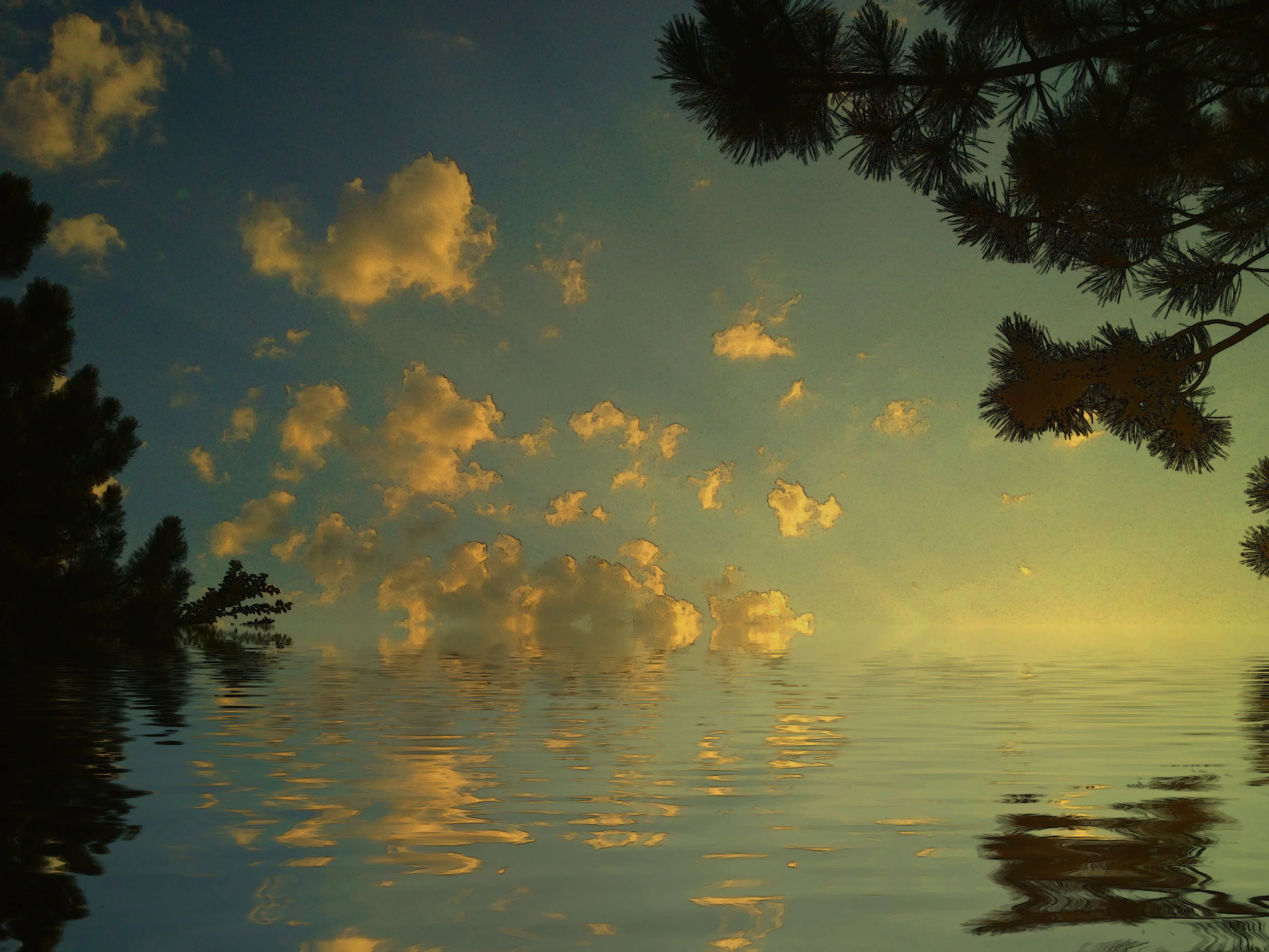 On Dawn Lake