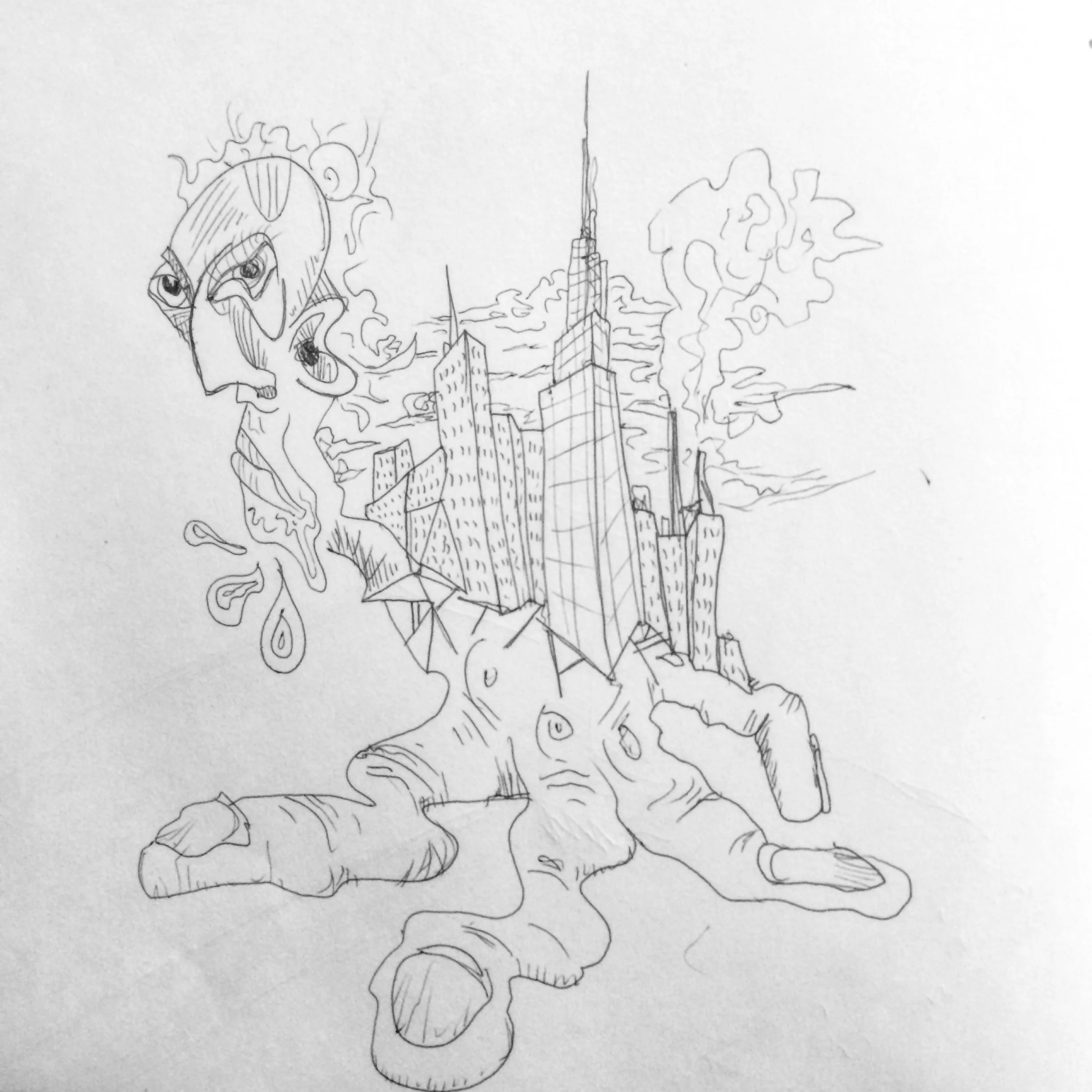 Another recent drawing from my sketchbook.
