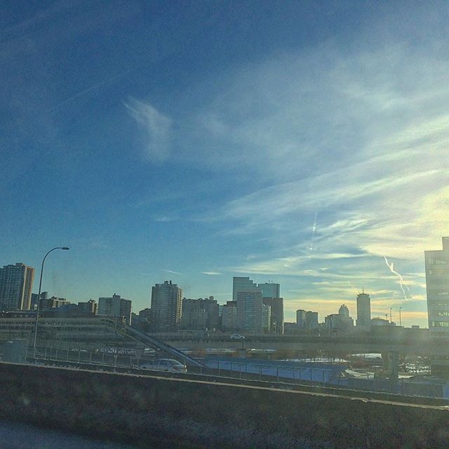 Coming into Boston on the Zakim Bridge.