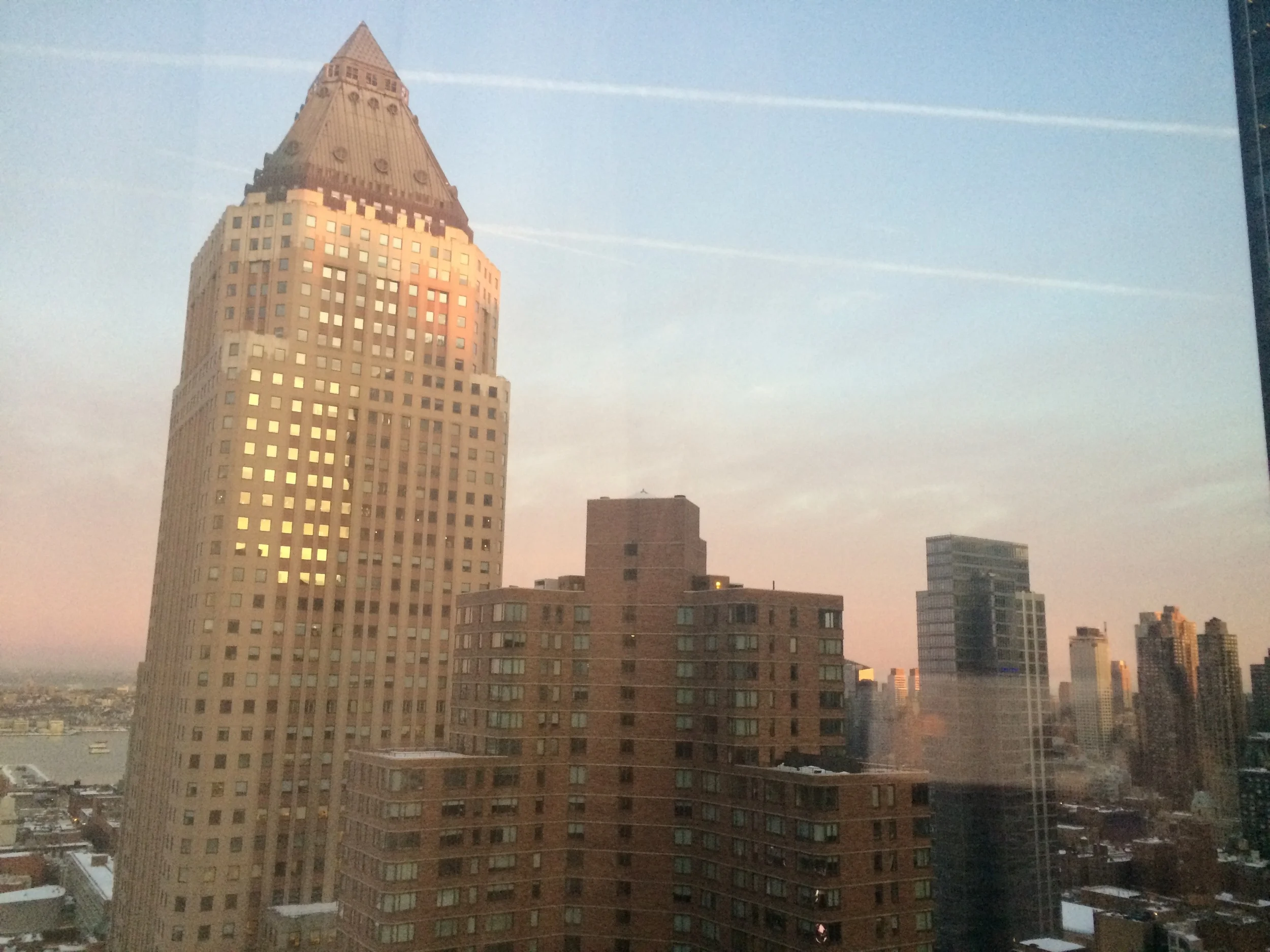 Sunrise in NYC.