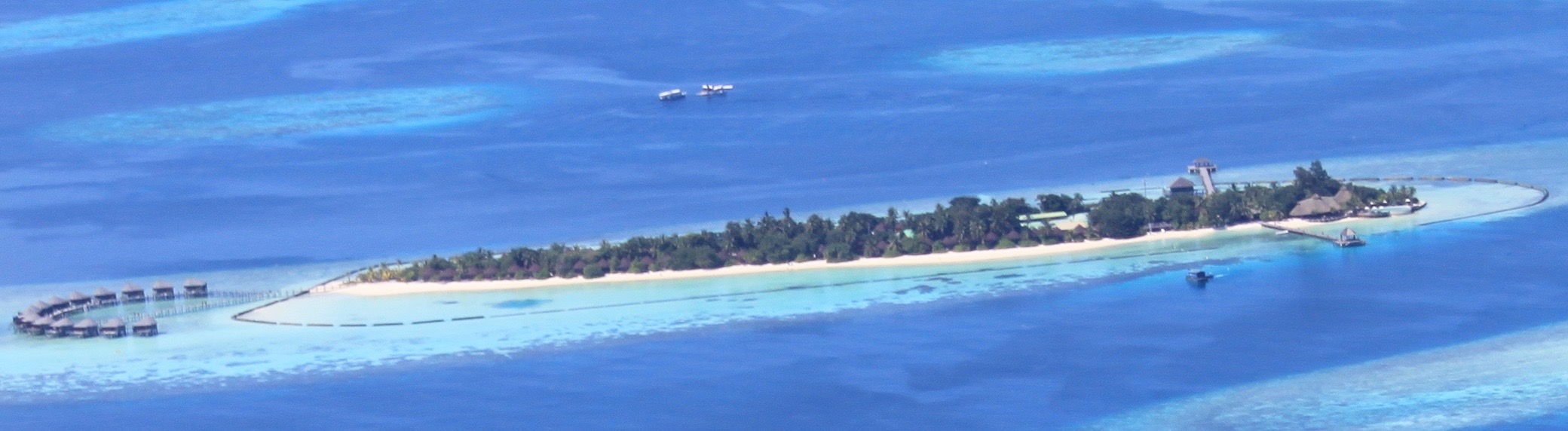 Komandoo Resort & Island from the seaplane