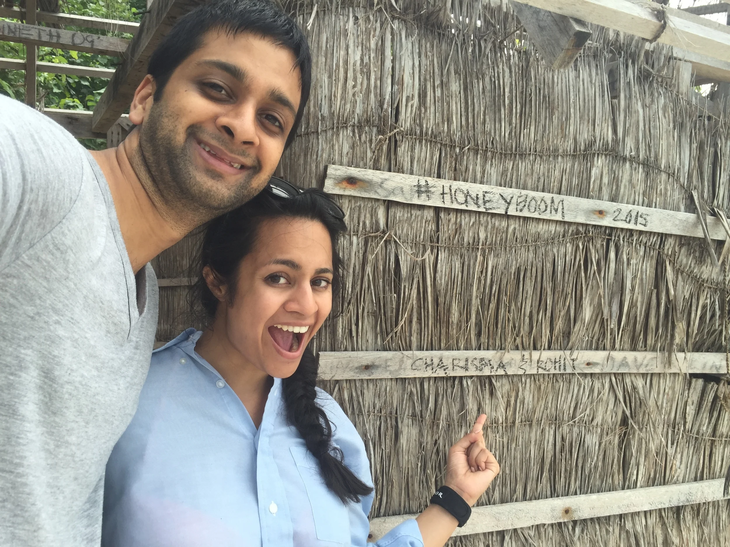 having fun exploring the deserted island of Kudadu