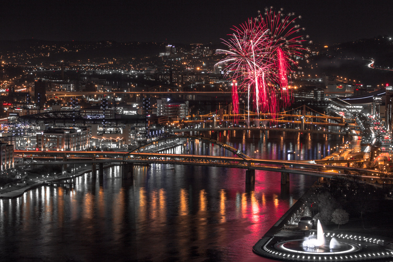 Pittsburgh Pirate Firework Photography Session — Pittsburgh Wedding  Photographer: Adam Michaels Photography
