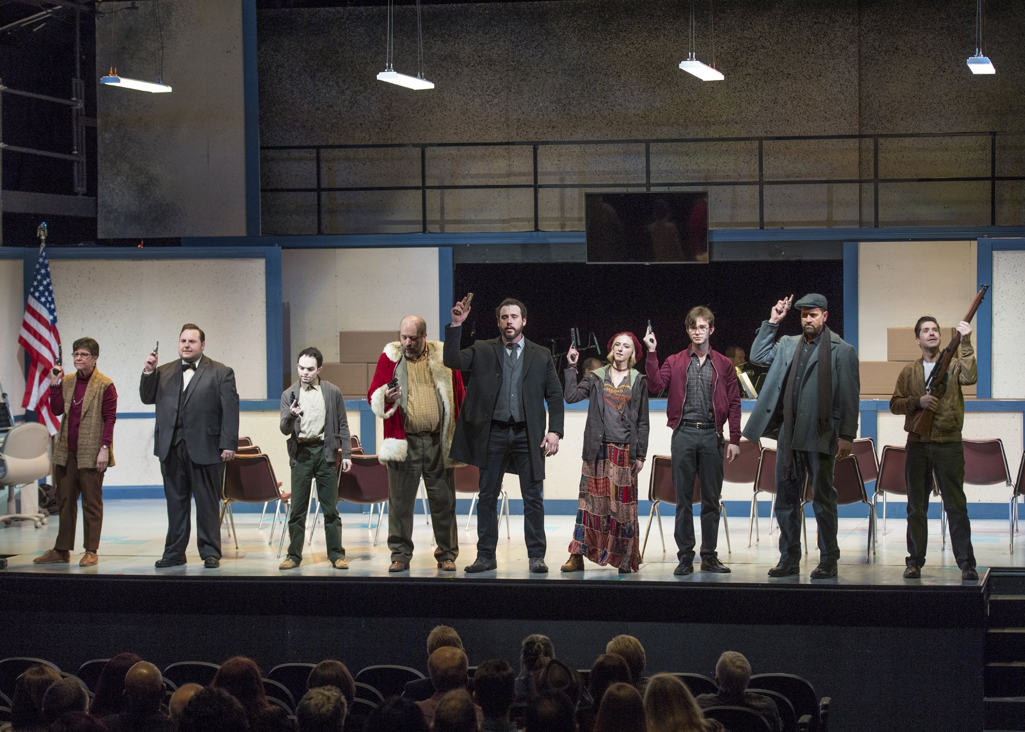Lyric's ASSASSINS onstage at Lyric at the Plaza in Oklahoma City. Photo by KO Rinearson.
