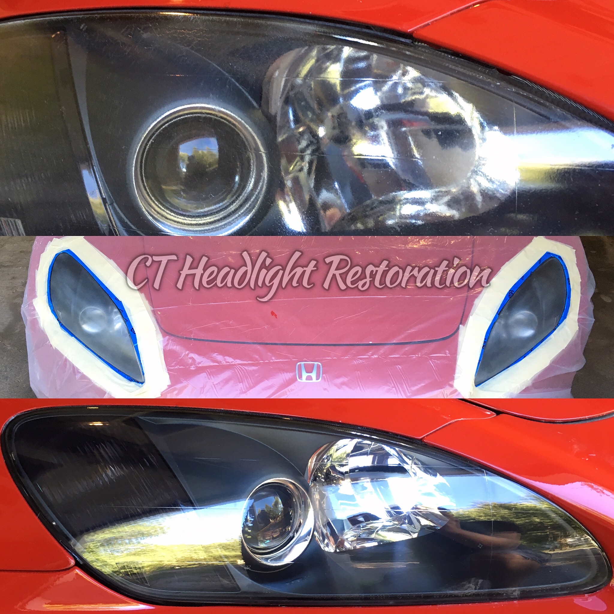 Red Honda s2000 CT Headlight Restoration.jpg