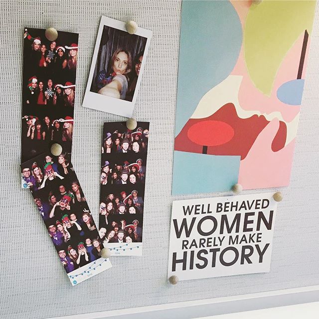 Sharing with you a friend's work desk vibes this morning. &quot;Well behaved women rarely make history&quot; 💙