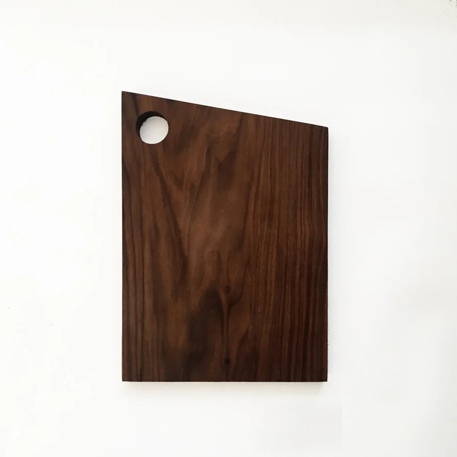 Angle Cutting Board | Walnut Smaller