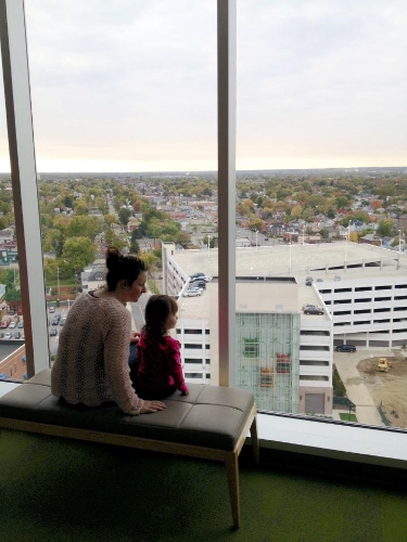 The 12th floor of Nationwide Children's Hospital iPhone image shot by Jonathan Cook of ENV Photography
