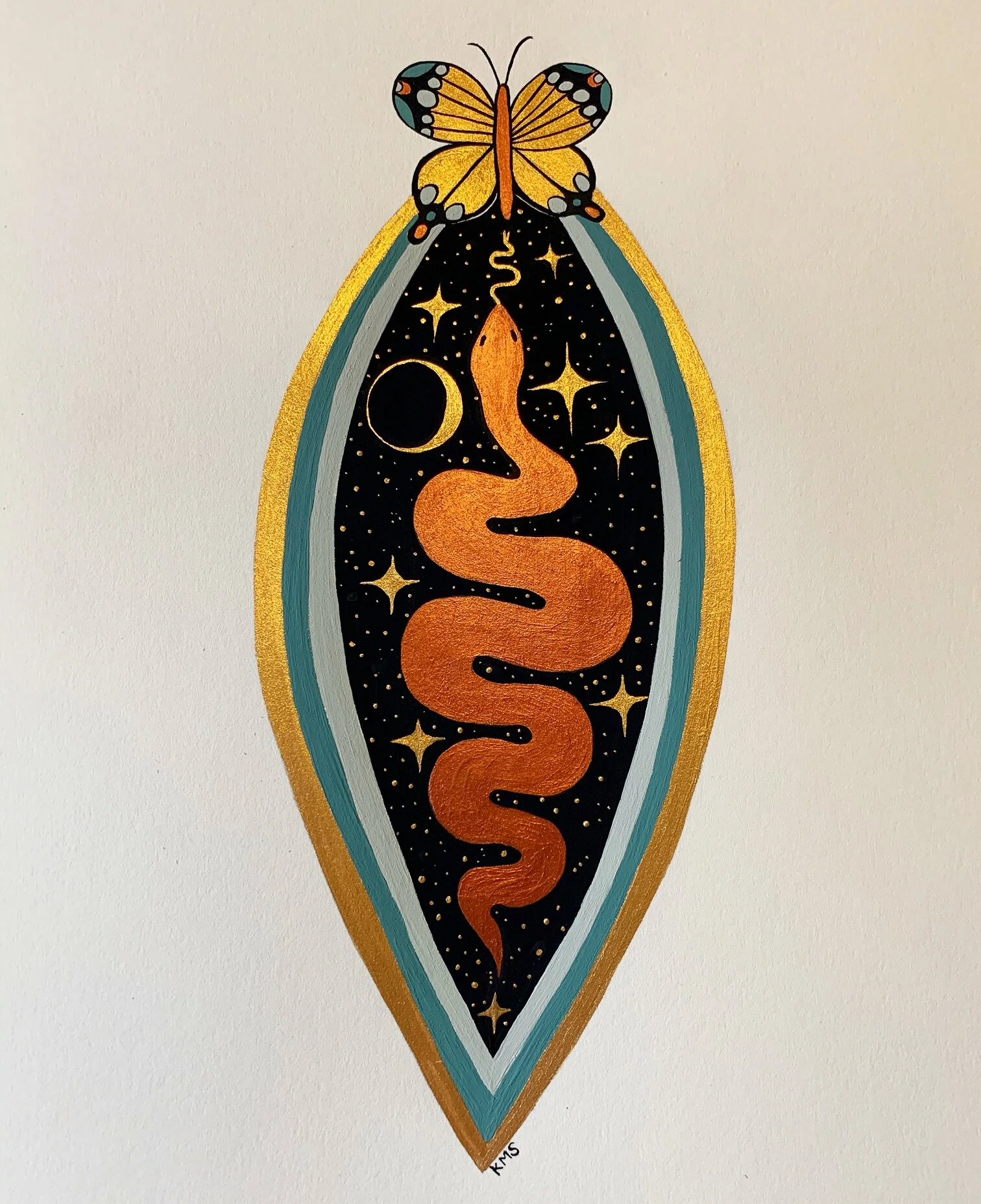 red snake golden butterfly.JPG