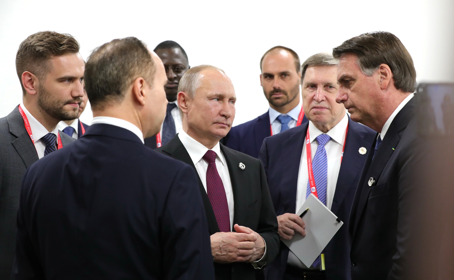 President Putin in a meeting of BRICS leaders at G-20 Summit in Osaka, Japan. | Credit: en.kremlin.ru