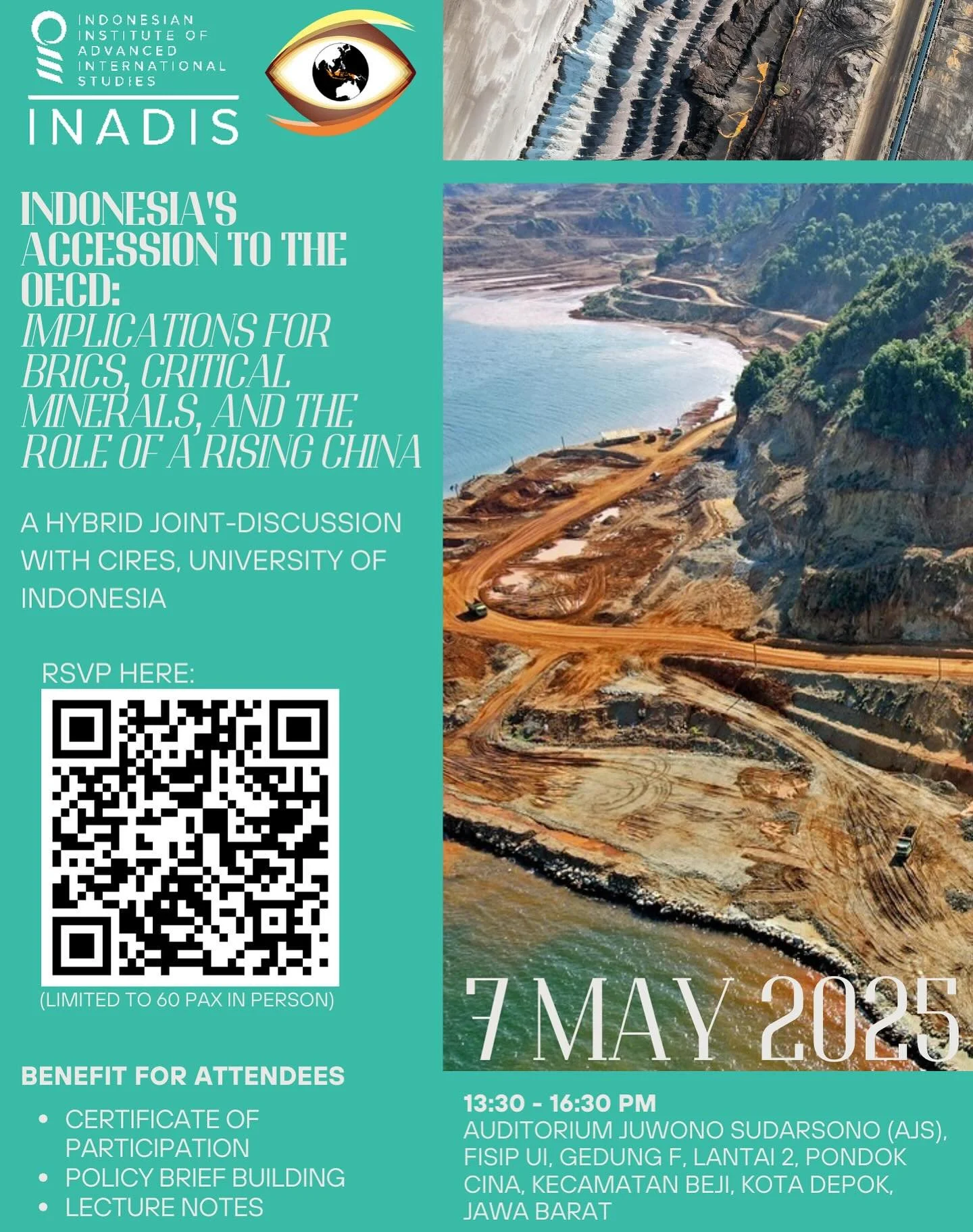 🌍🔍 Curious about how critical minerals shape our future?

Join us for a limited-seat joint discussion on May 7 with leading experts and top academics diving into the world of critical minerals &mdash; from tech to geopolitics and sustainability. 💥