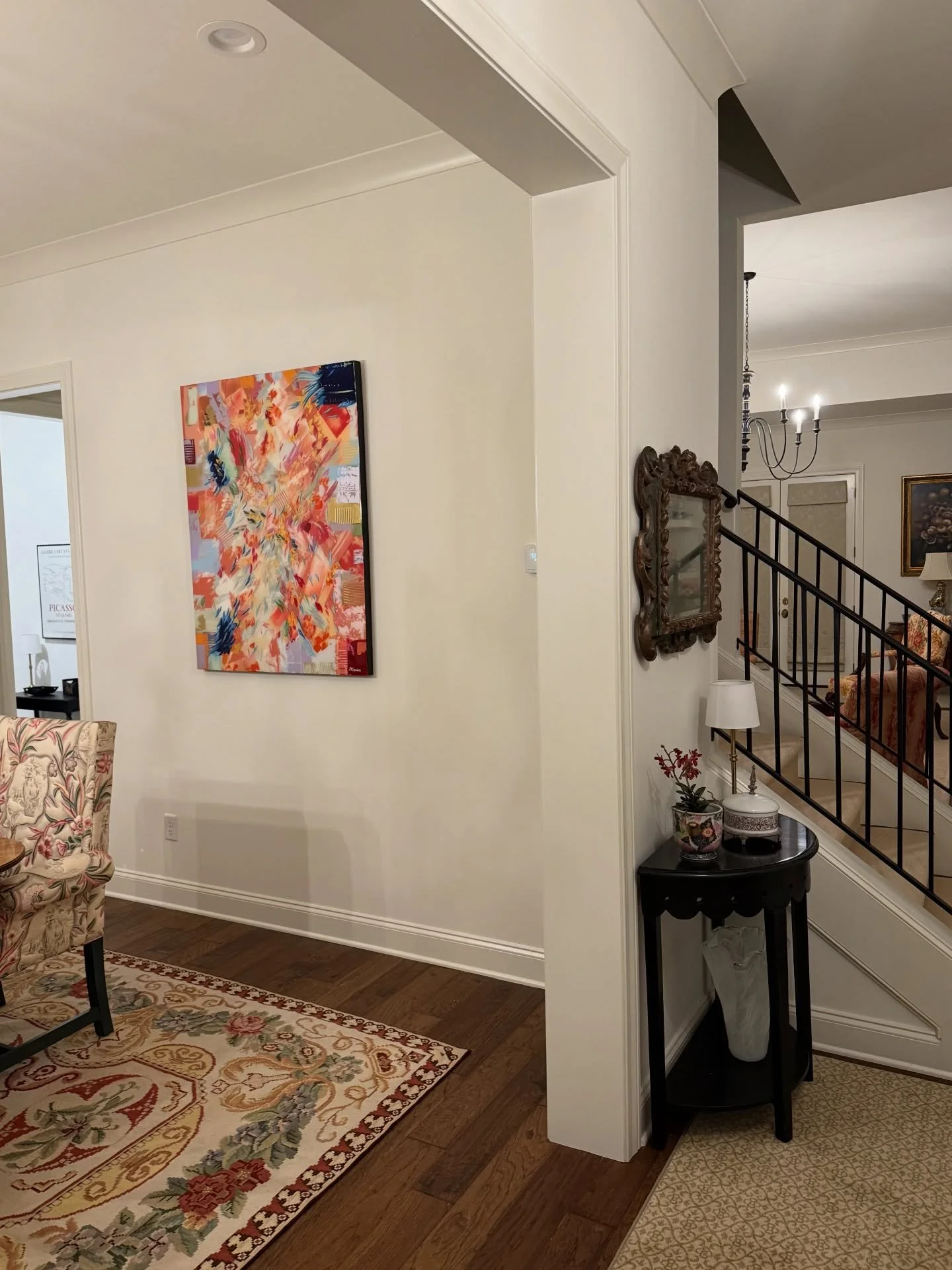 &ldquo;Forged By Fire&rdquo; is layers and layers of paint and focused effort&mdash;a piece that challenged me to find a new way of completing my process. She possesses a unique energy that I don&rsquo;t always find in the studio, but I worked with i