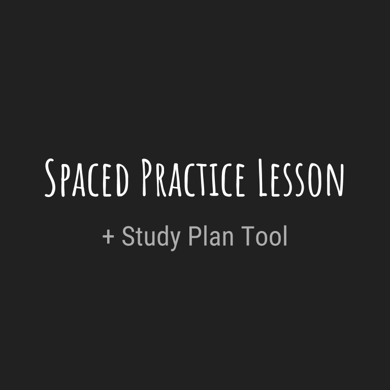 Spaced Practice Lesson & Planning Tool