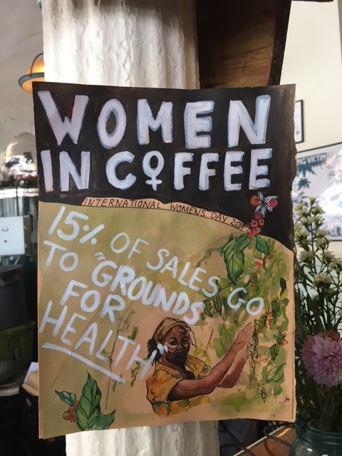Our super-talented barista Miranda made this very handsome promotional poster with her own two hands.