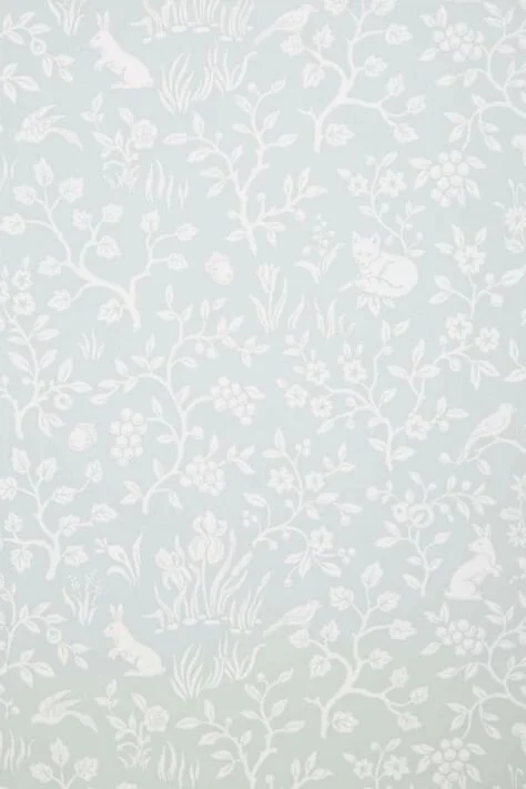 Fox &amp; Hare Wallpaper (Mint) from Anthropologie  | from Lindsey Davis Designs Nursery Inspiration blog post