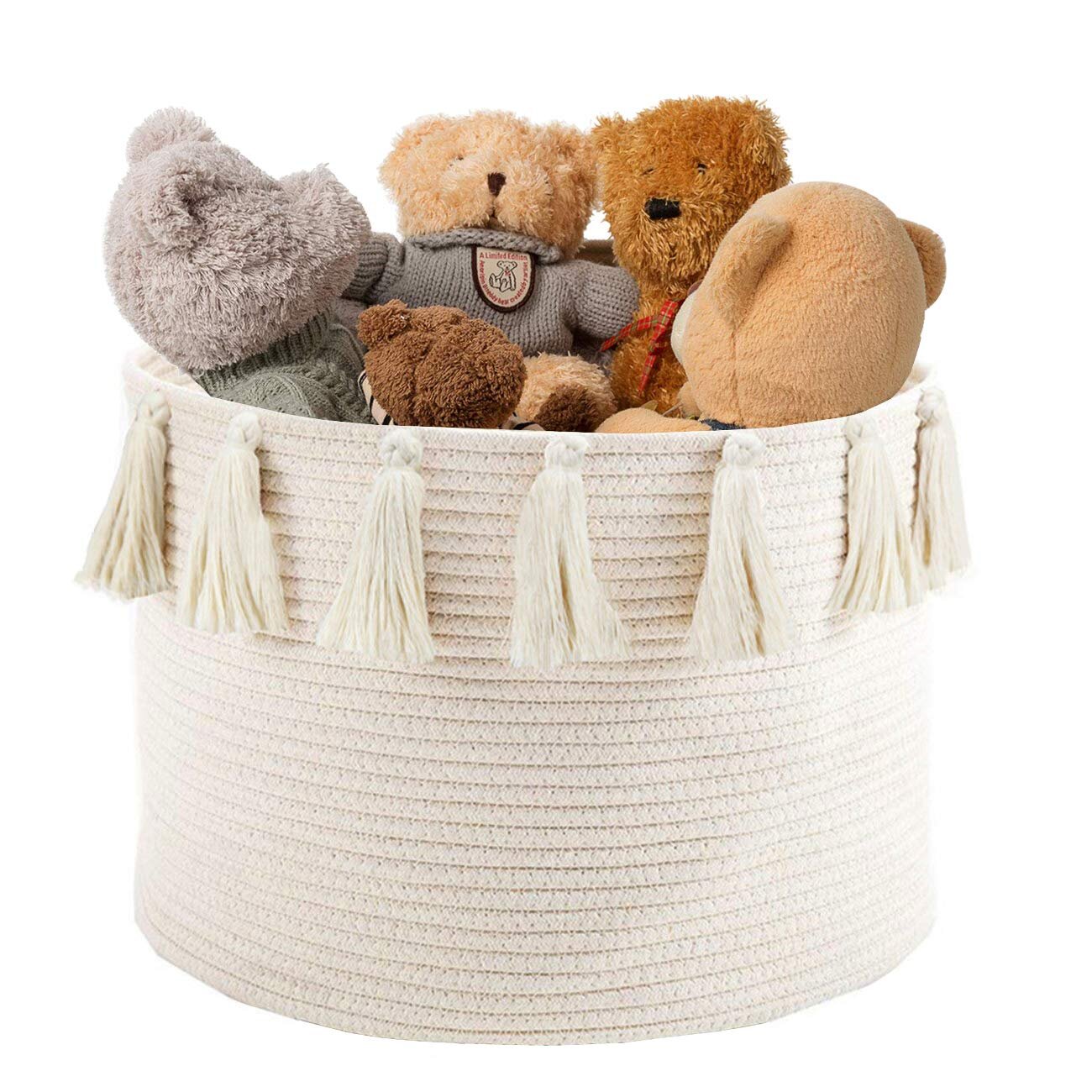 Abertree Large Tassel Basket