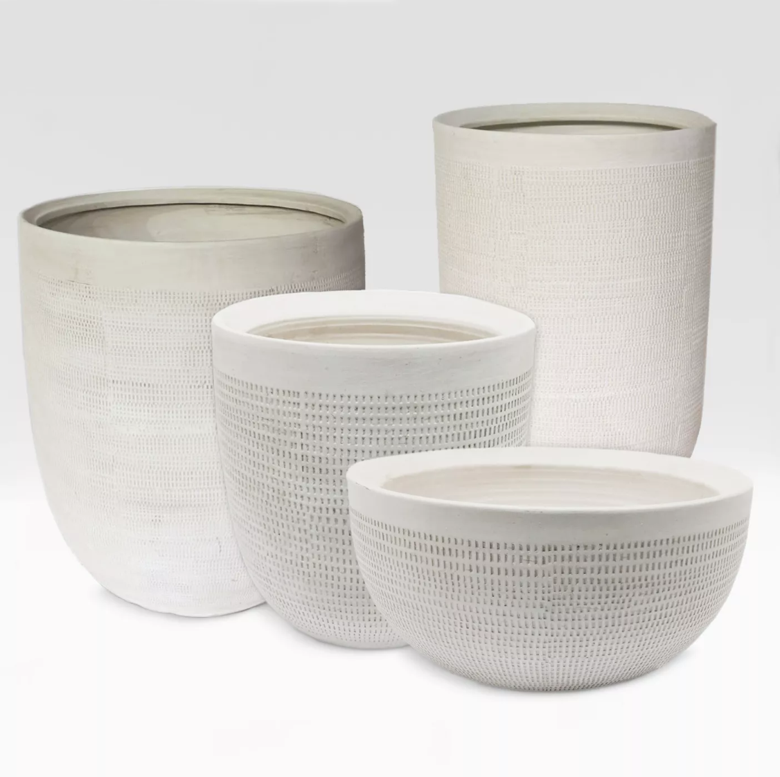Textured Ceramic Planter White - Project 62