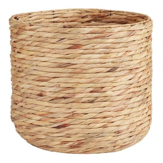 Large Natural Water Hyacinth Claire Basket