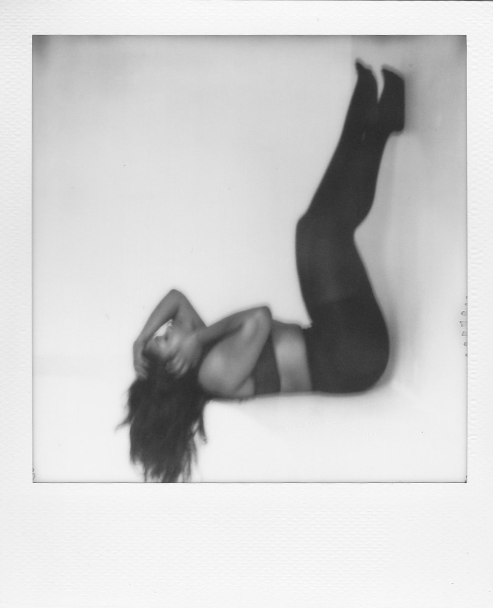 South Florida Boudoir Photographer Polaroids Black and white Boudoir Miami Boudoir Photography Denice Lachapelle Fort Lauderdale Boudoir Photography